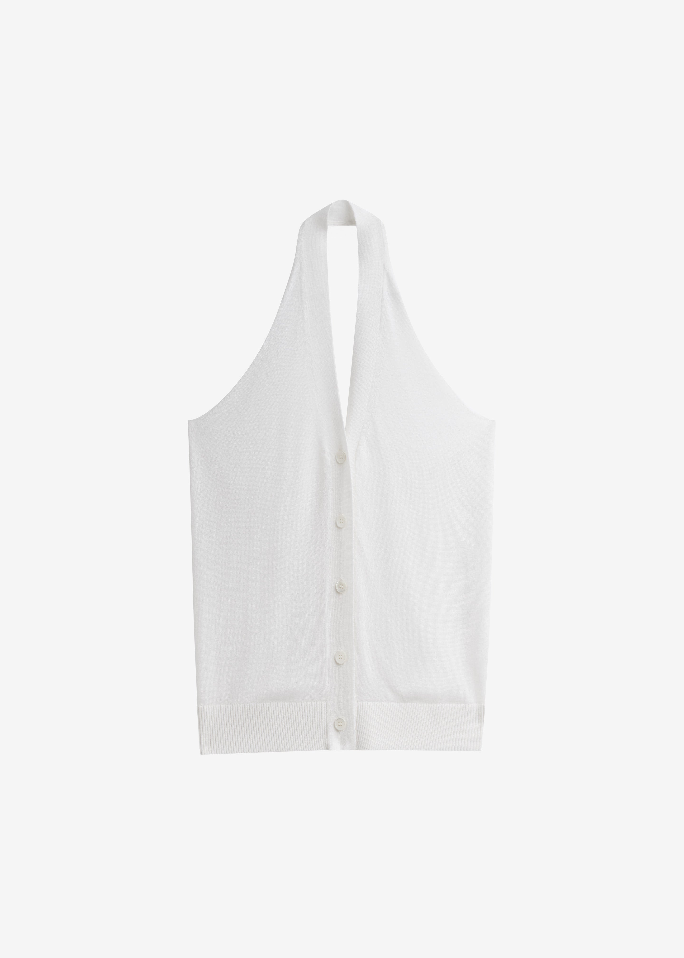 Nimi Knit Halter Top - White - 9