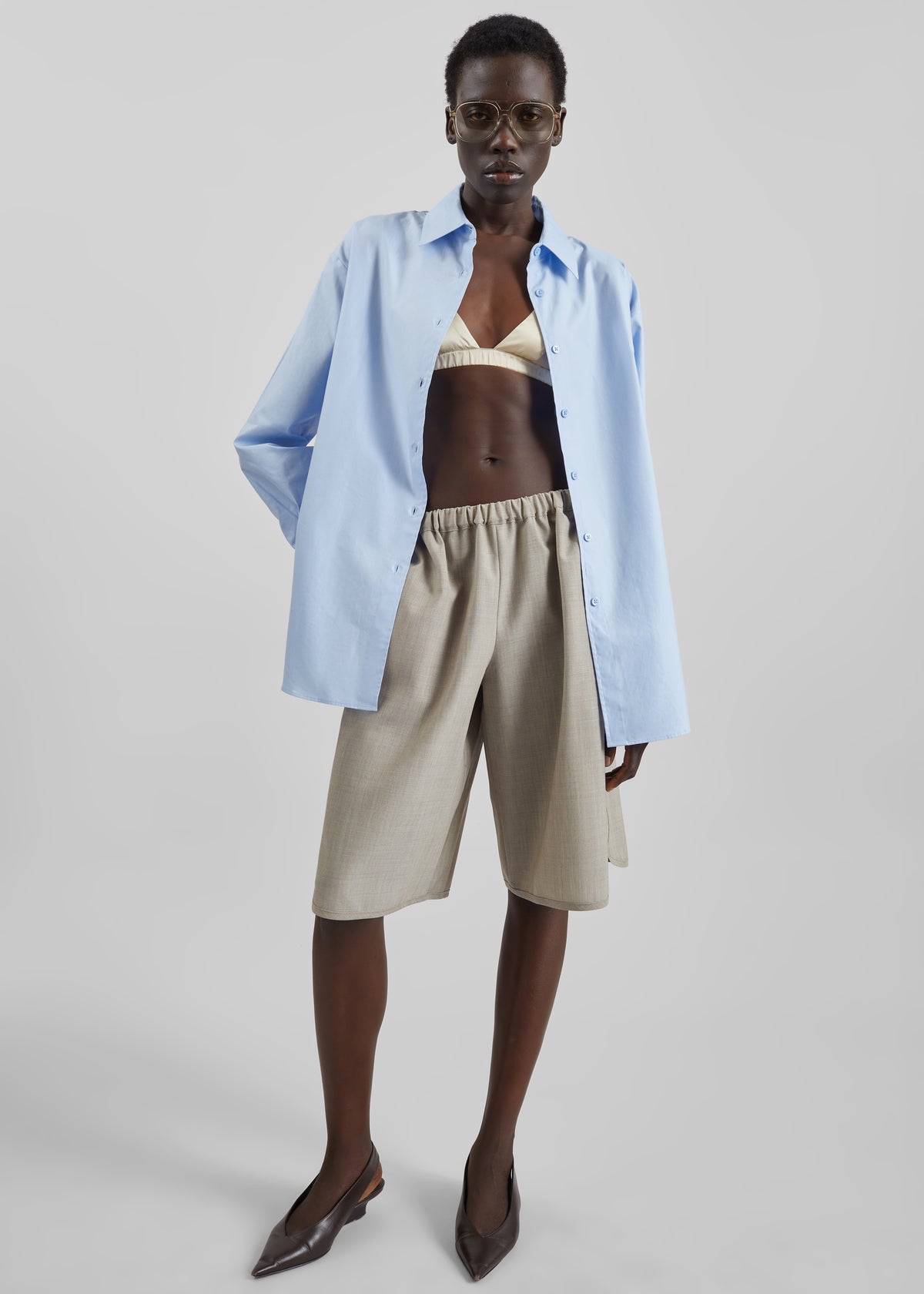 Nina Silk Bralette - Champagne - 2