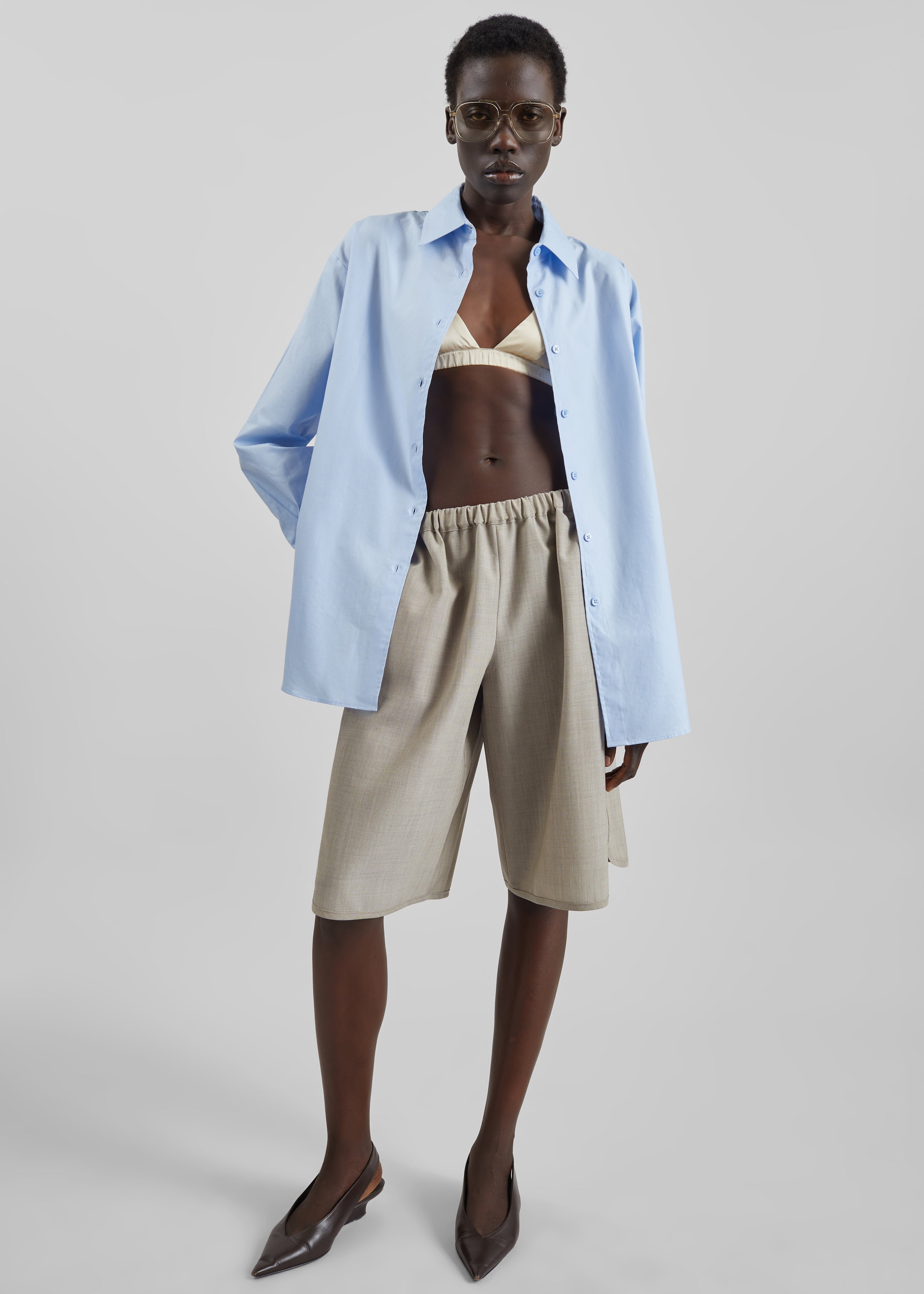 Nina Silk Bralette - Champagne - 2