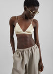 Nina Silk Bralette - Champagne
