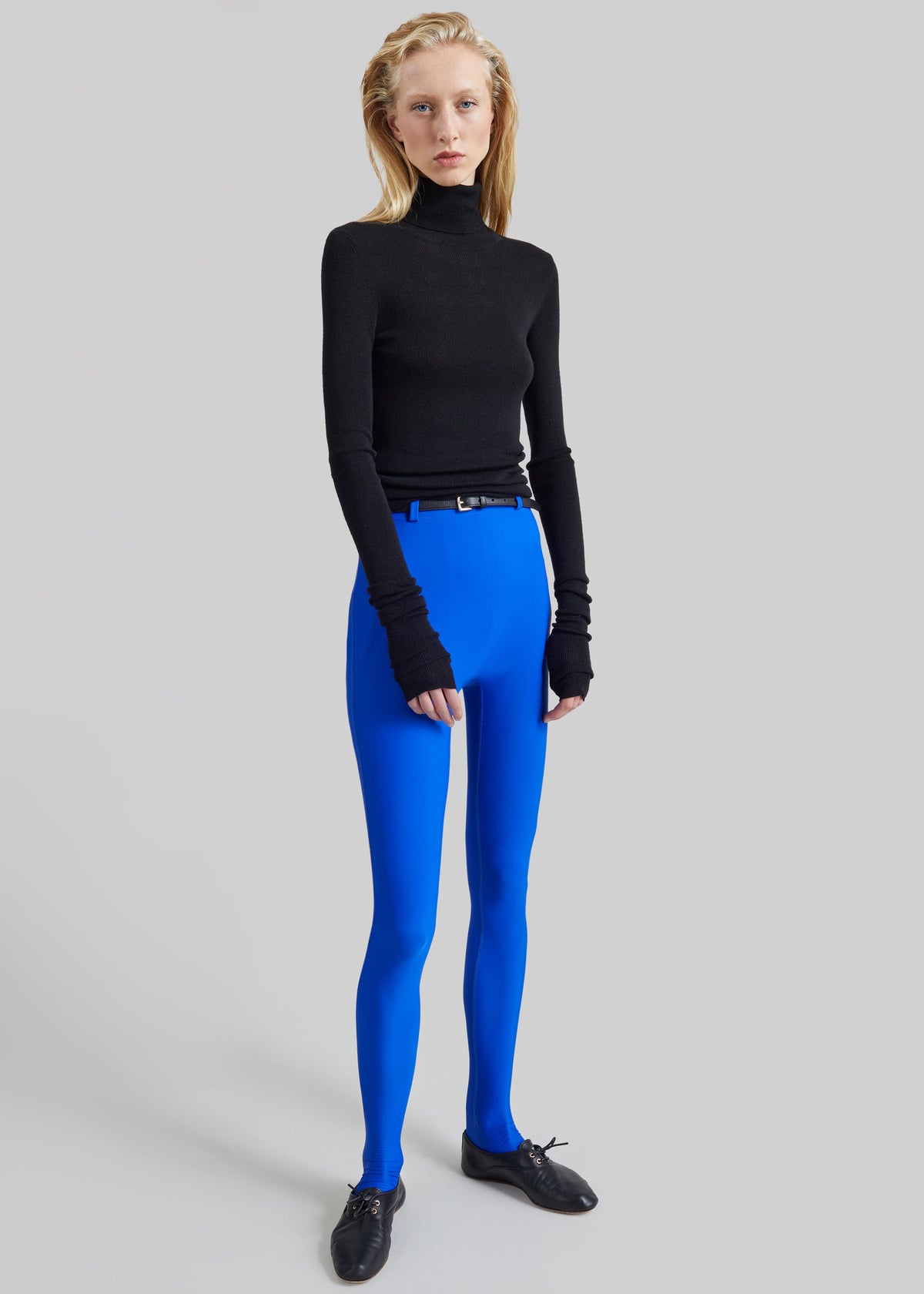 Collant Ninetta in jersey - Blu cobalto