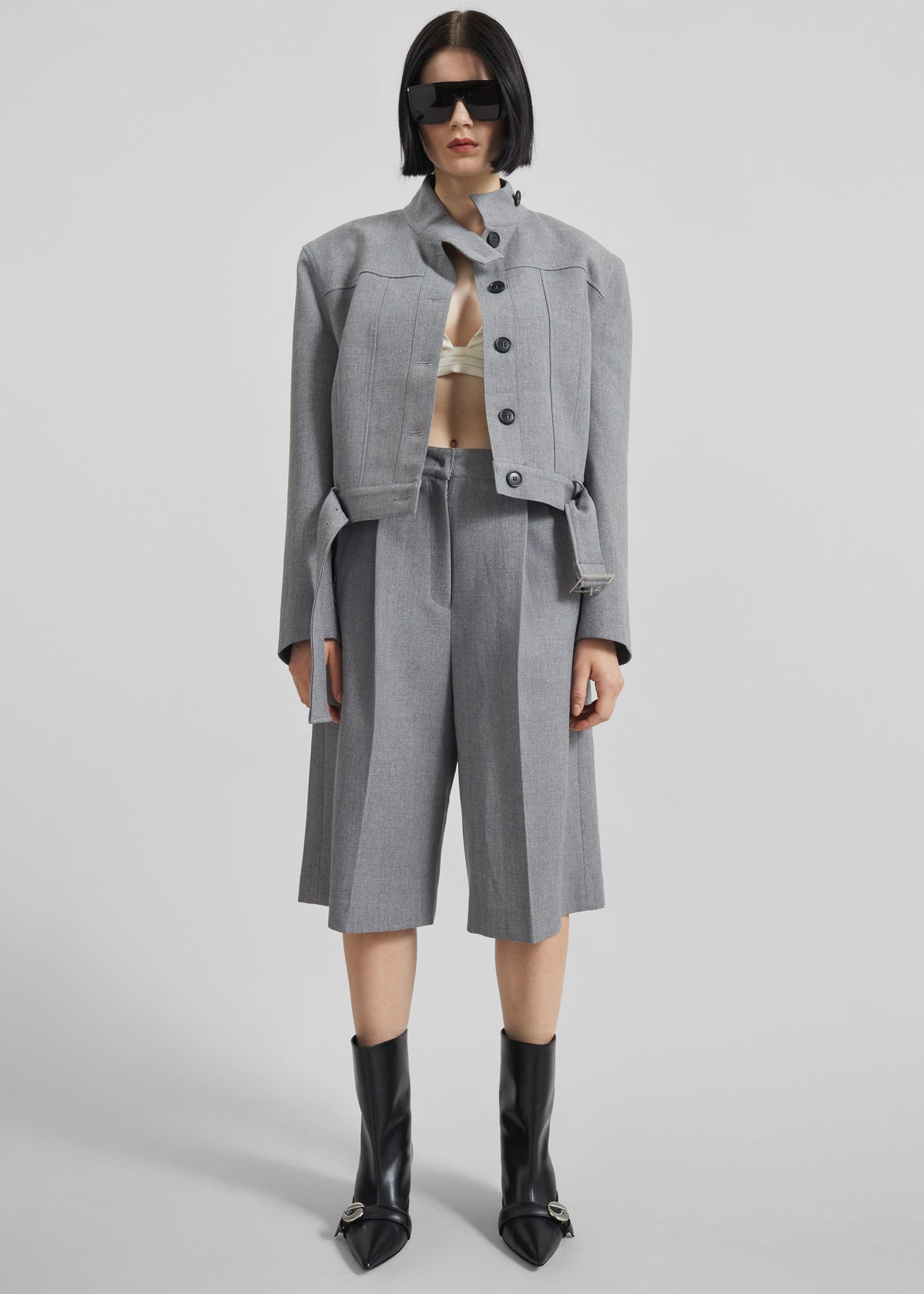 Ninove Bermuda Shorts - Grey - 6