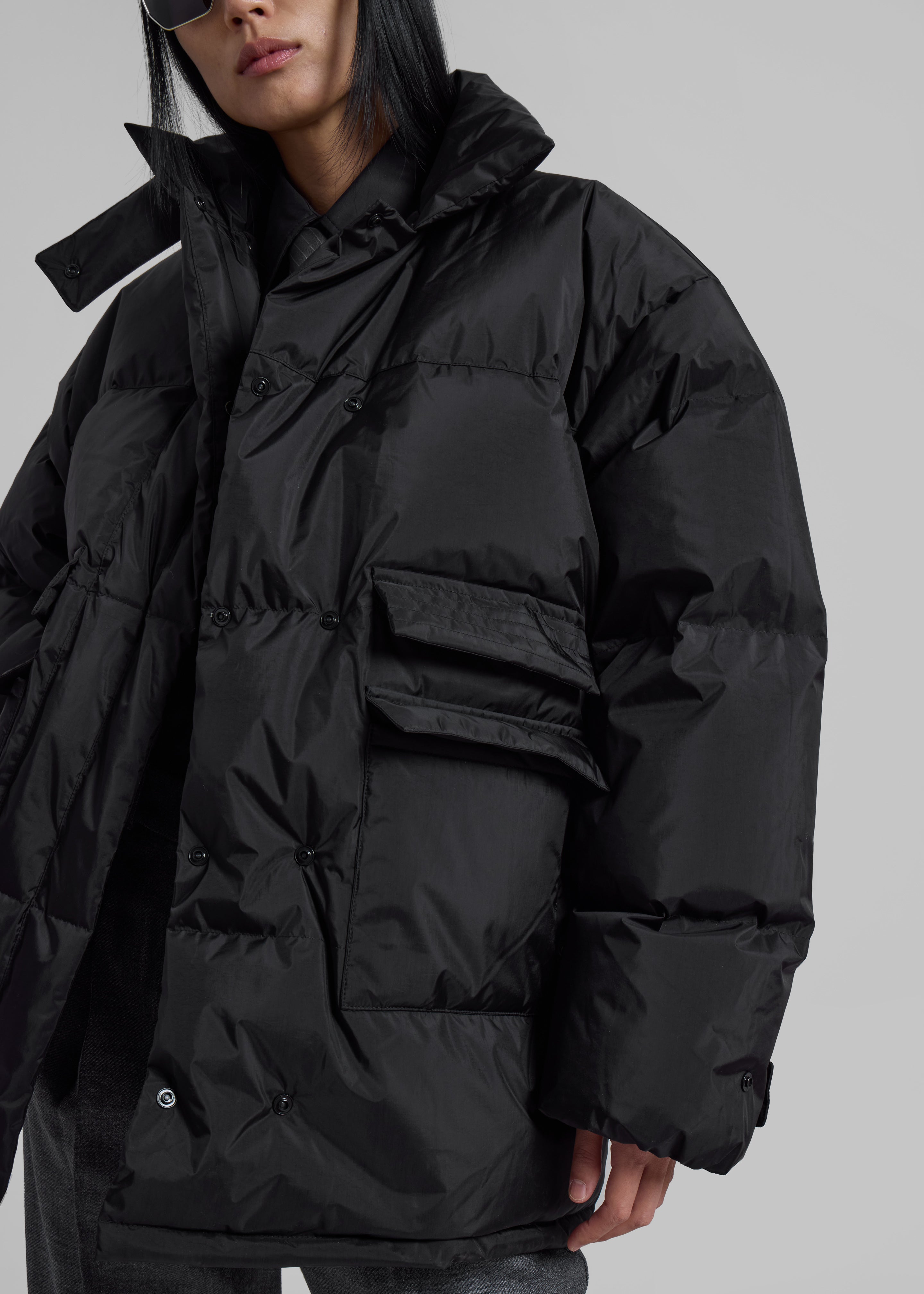 Nixa Puffer Jacket - Black - 5