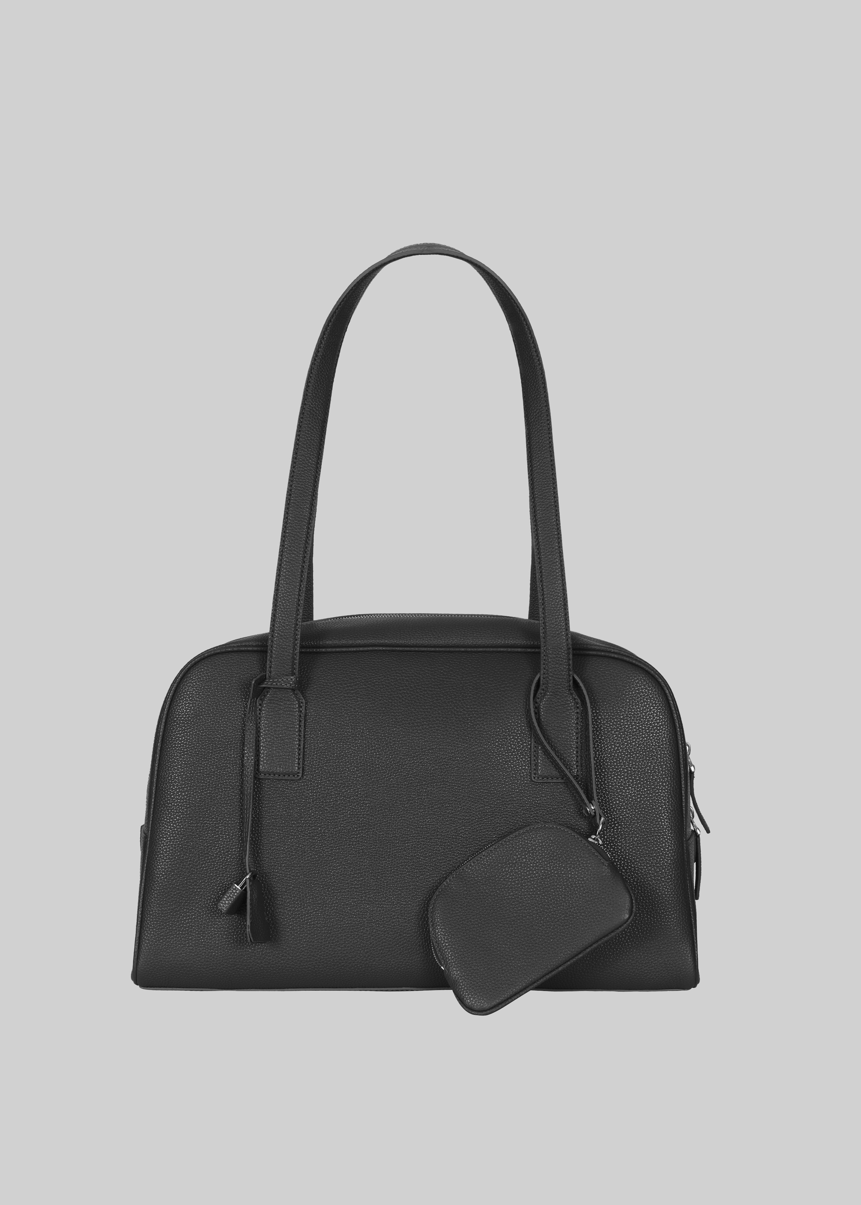 Noho Leather Shoulder Bag - Black - 2