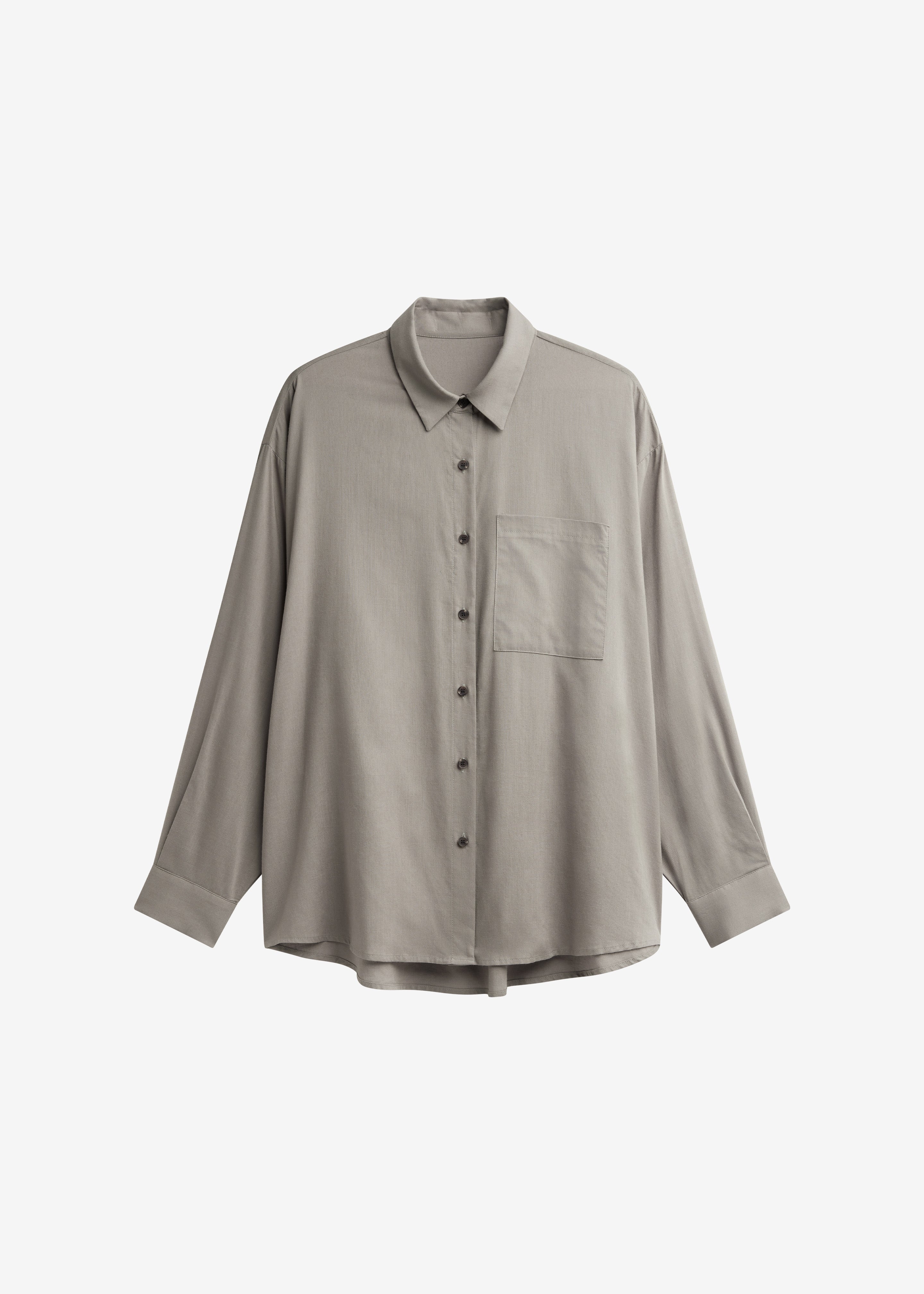 Noja Fluid Shirt - Pale Olive - 8