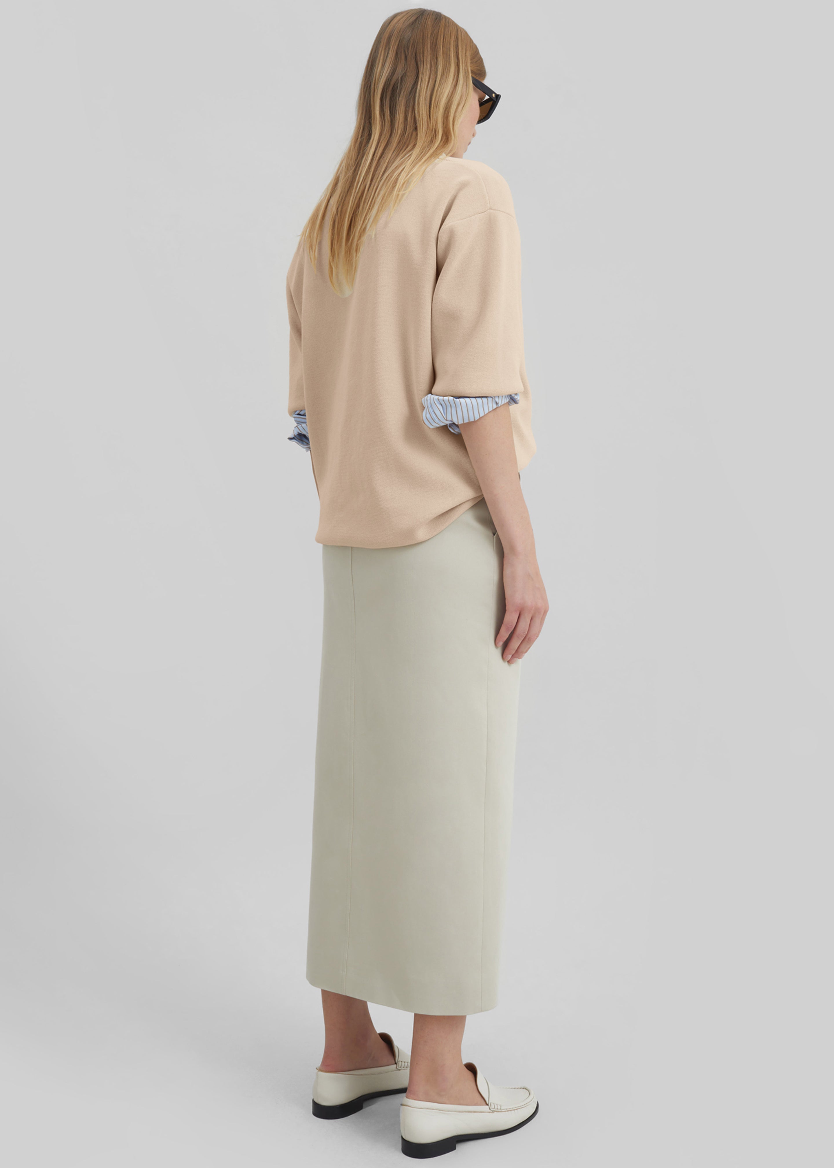 Nola Knit Polo Top - Cream - 7