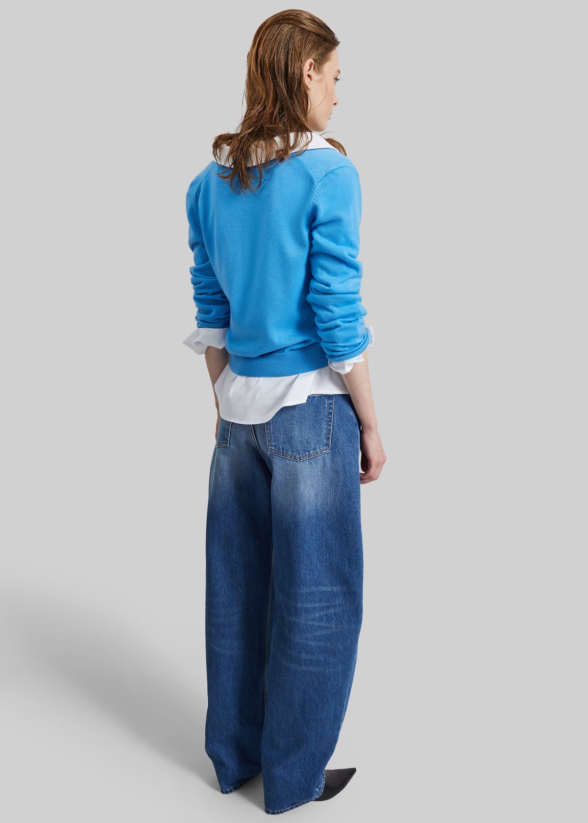 Nomi Thin Knit Cardigan - Blue