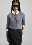 Nomi Thin Knit Cardigan - Grey