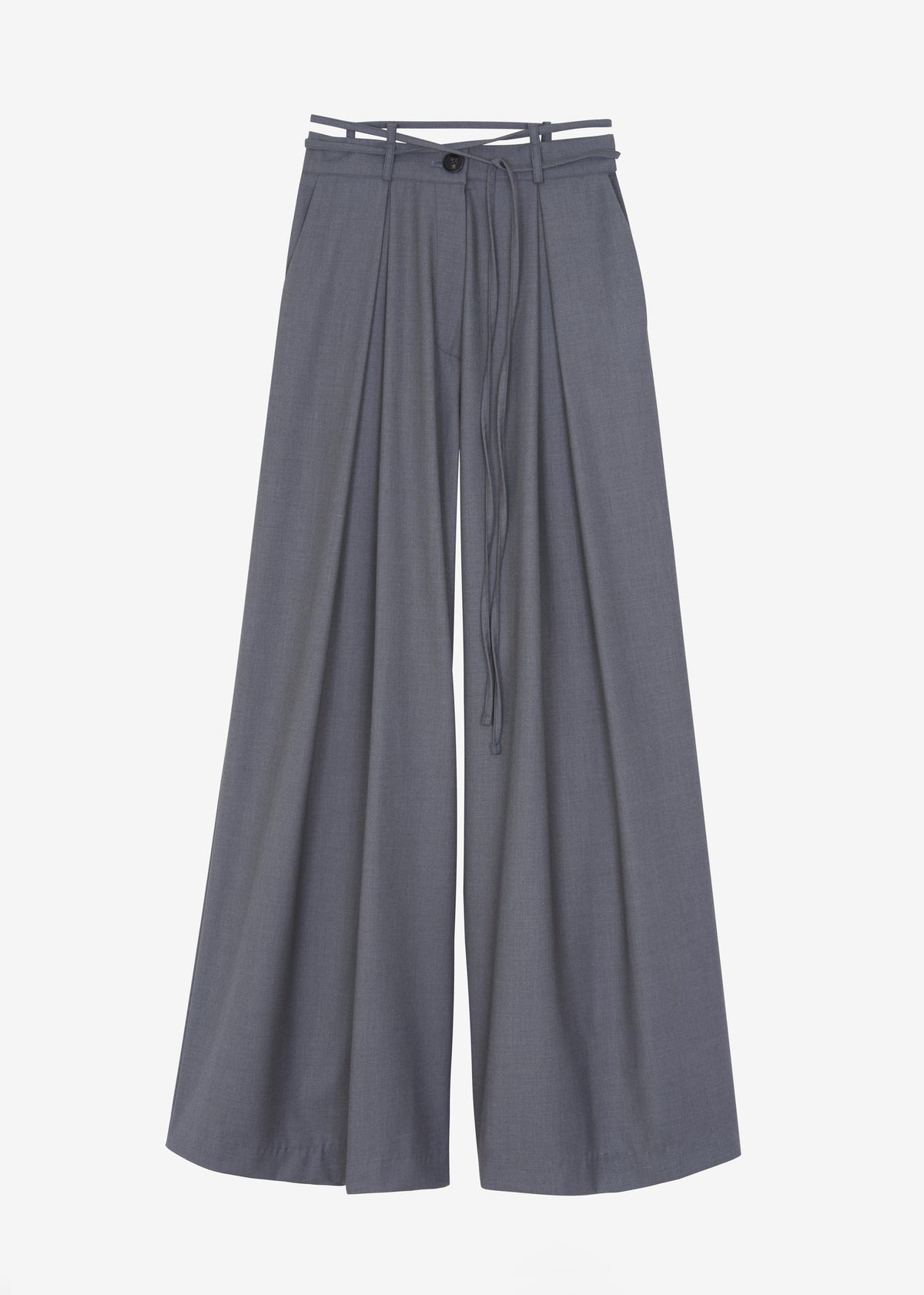 Noor Wide Pants - Grey - 8