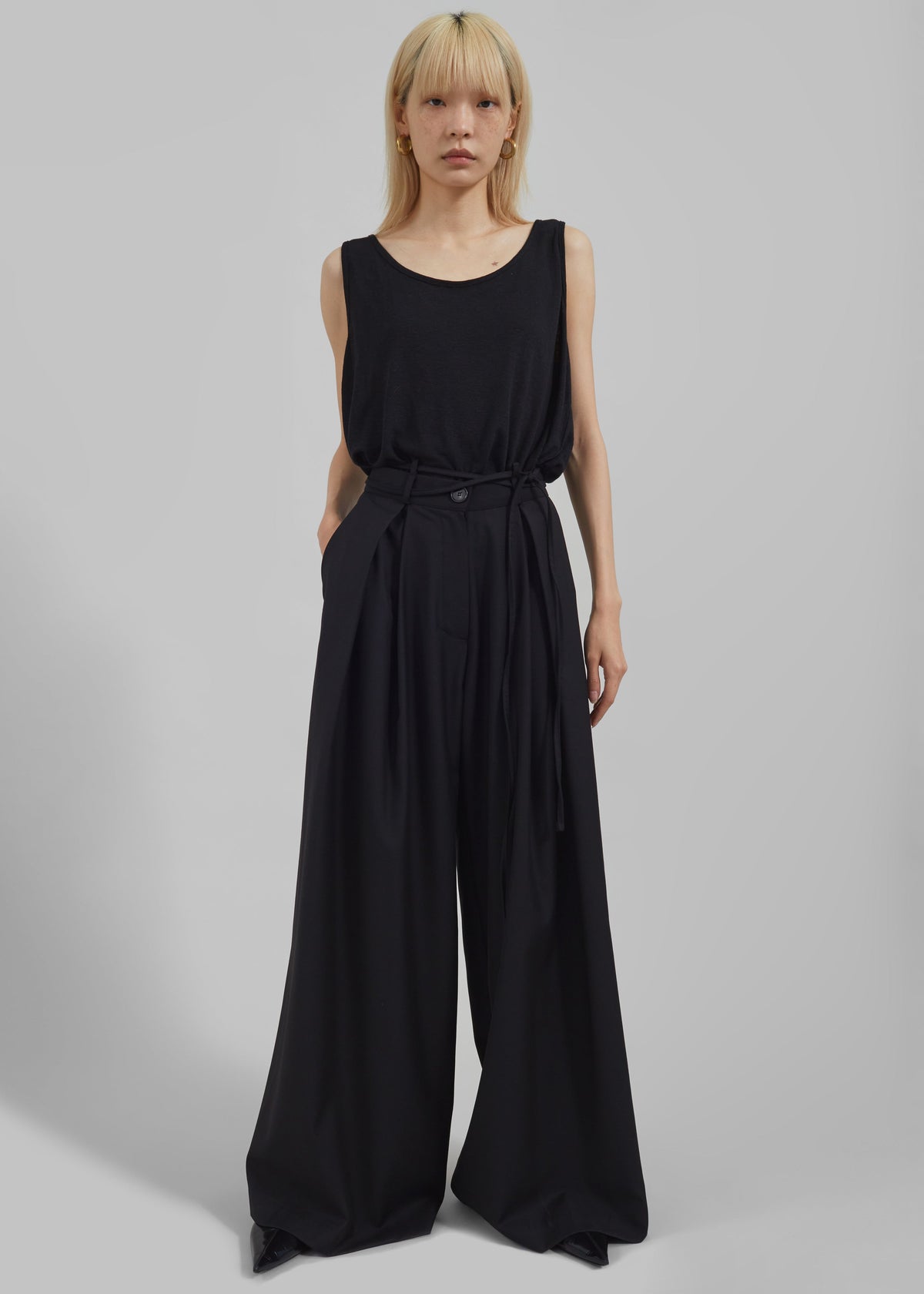 Noor Wide Pants - Black - 6