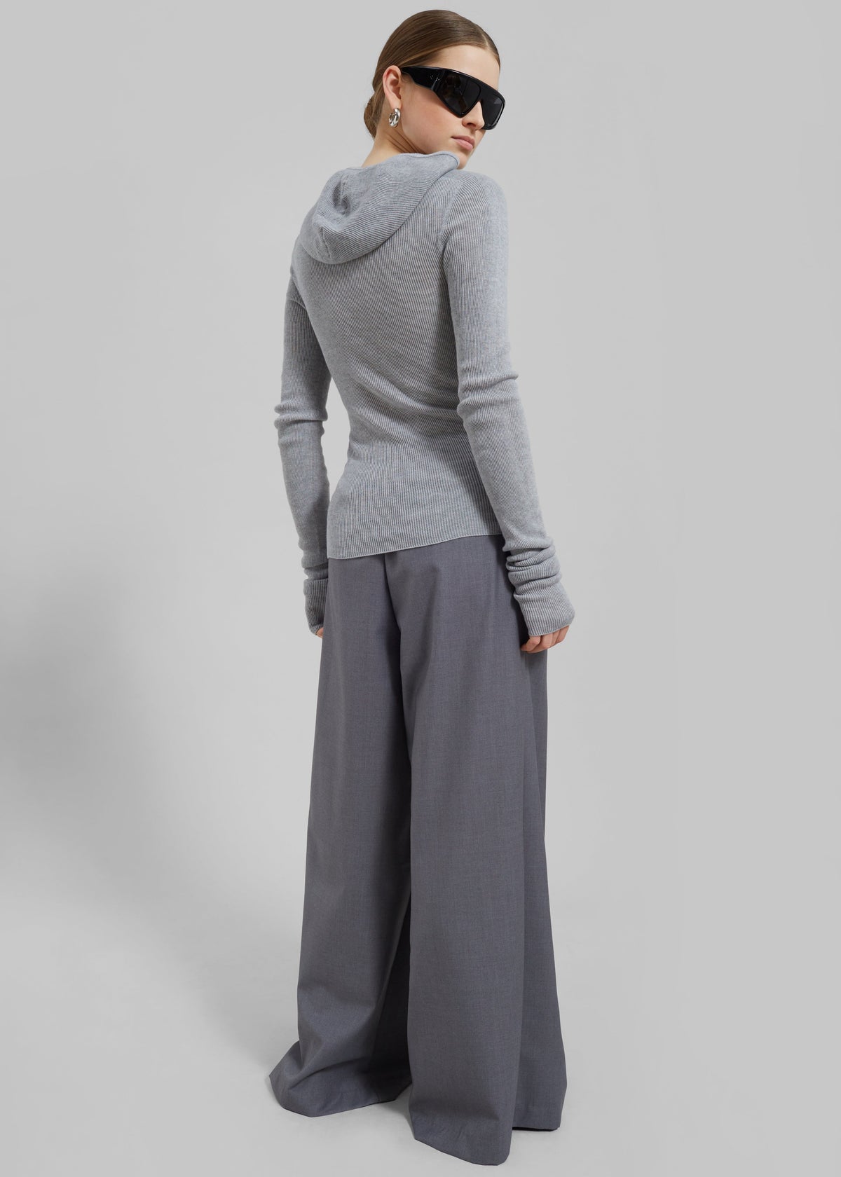 Noor Wide Pants - Grey - 7