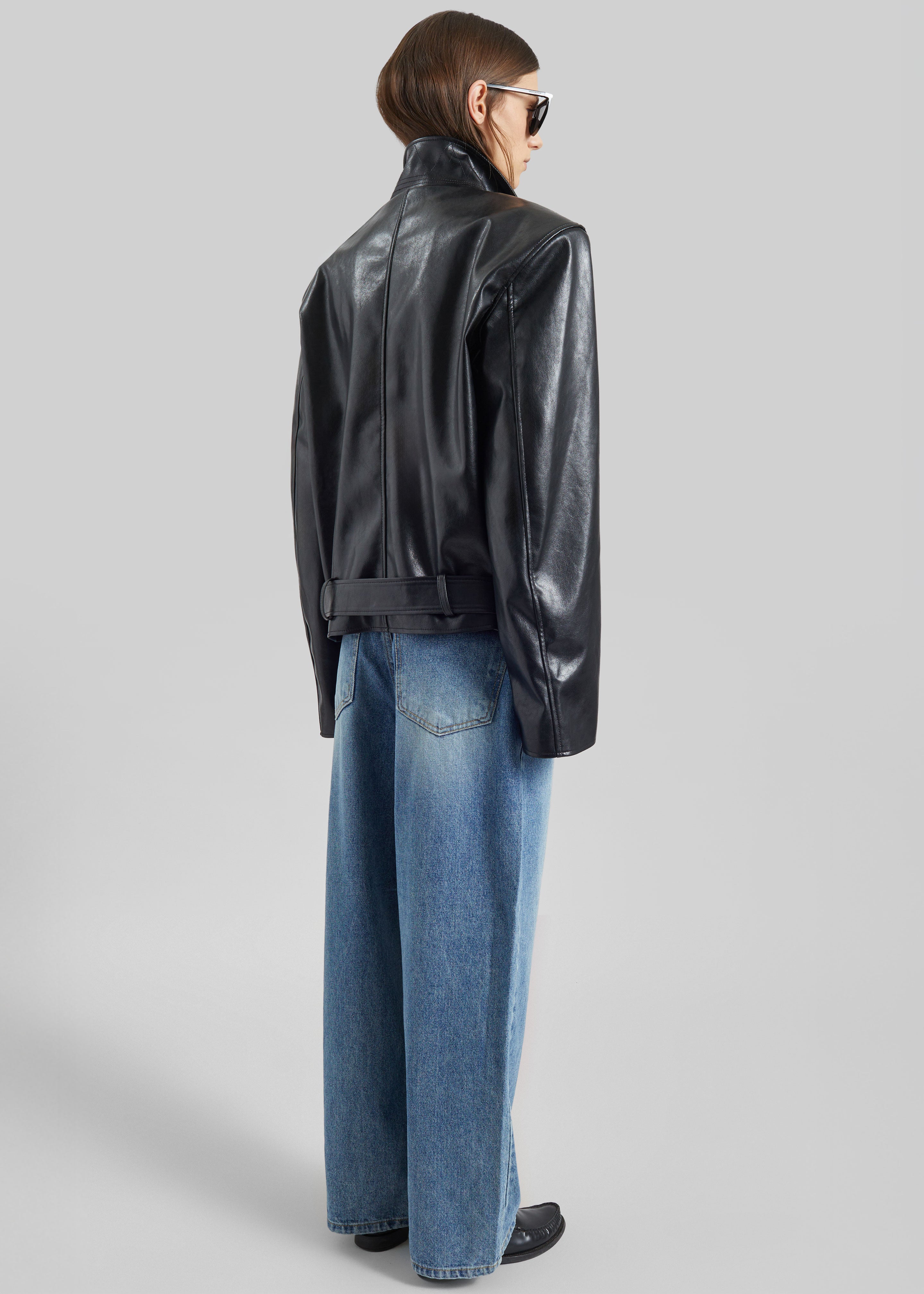 Norbury Faux Leather Jacket - Black - 9