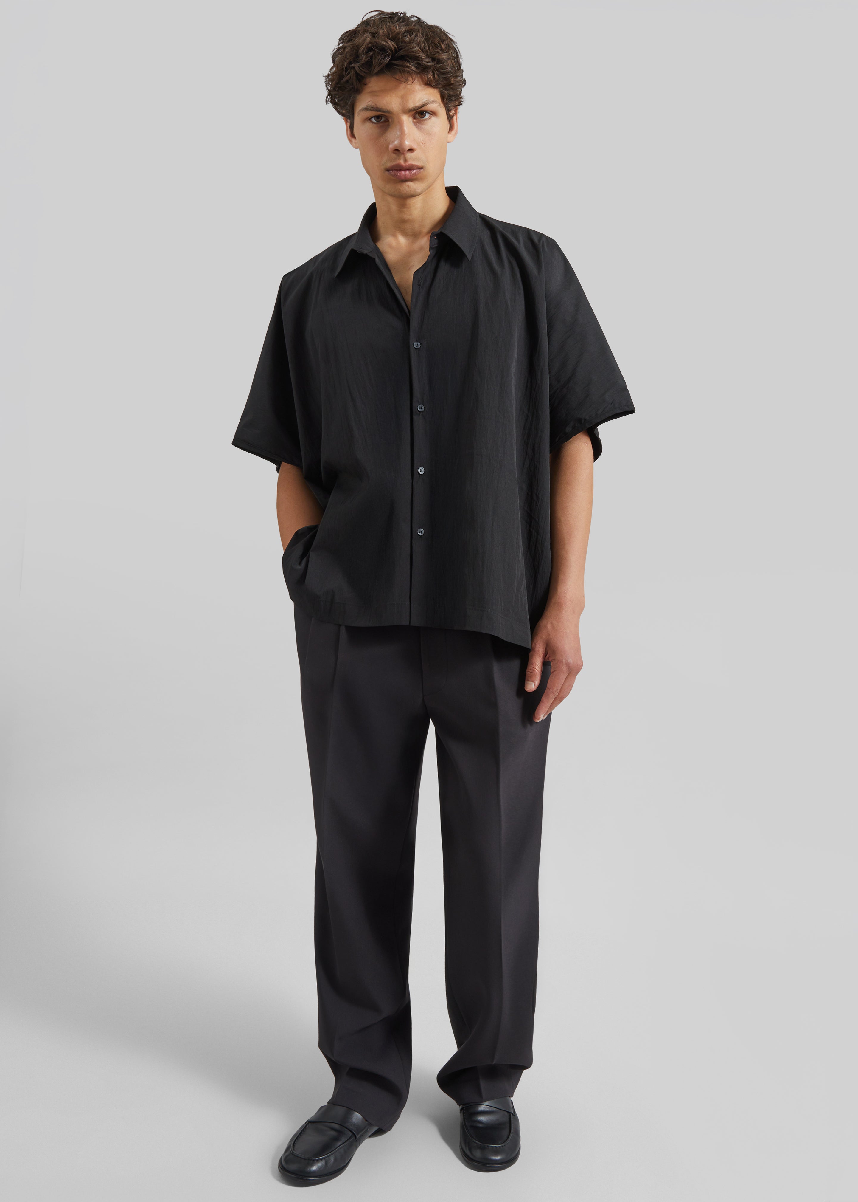 Nordwood Dolman Sleeve Shirt - Black – The Frankie Shop Europe