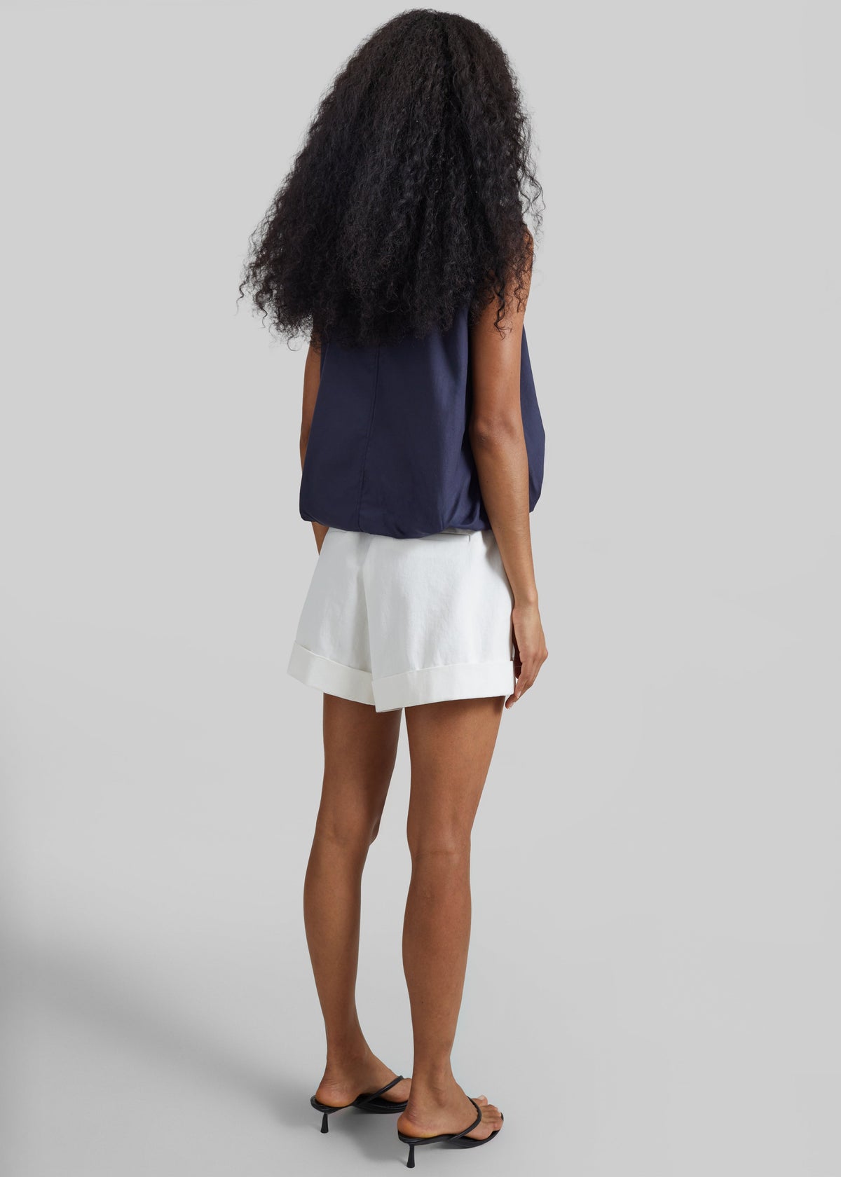 Norea Sleeveless Balloon Top - Navy - 5
