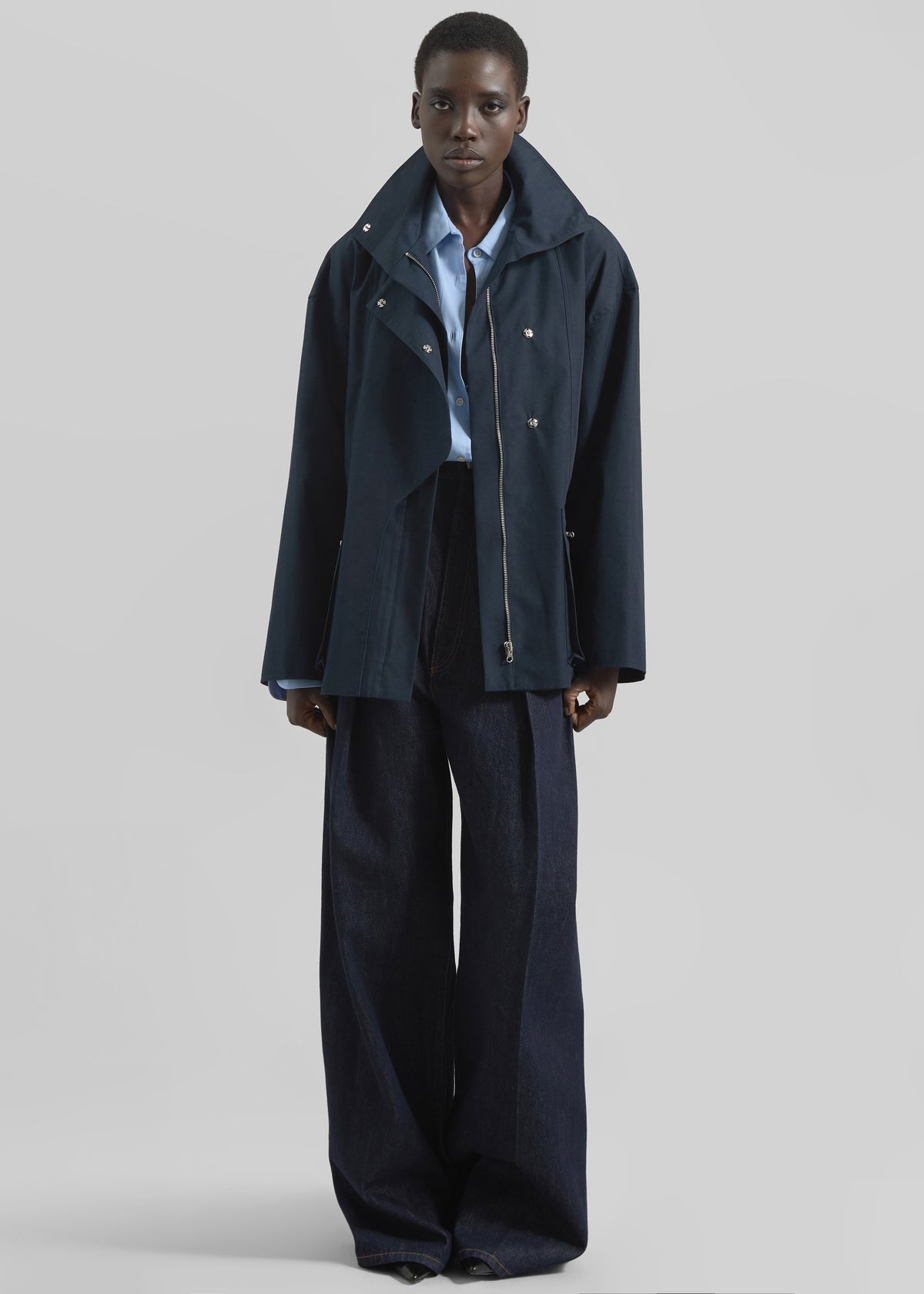 Norris Short Trench - Navy - 2