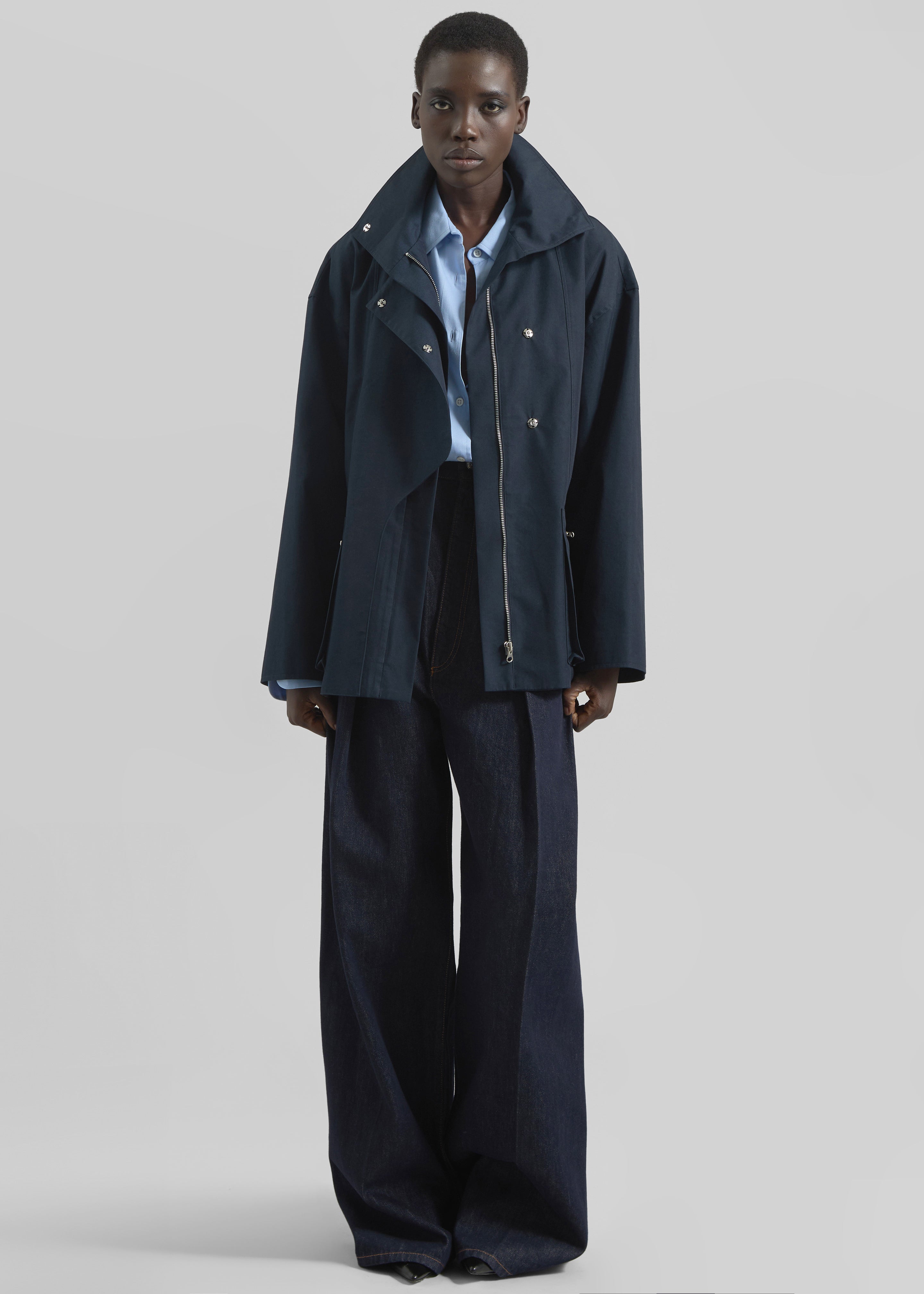 Norris Short Trench - Navy - 2