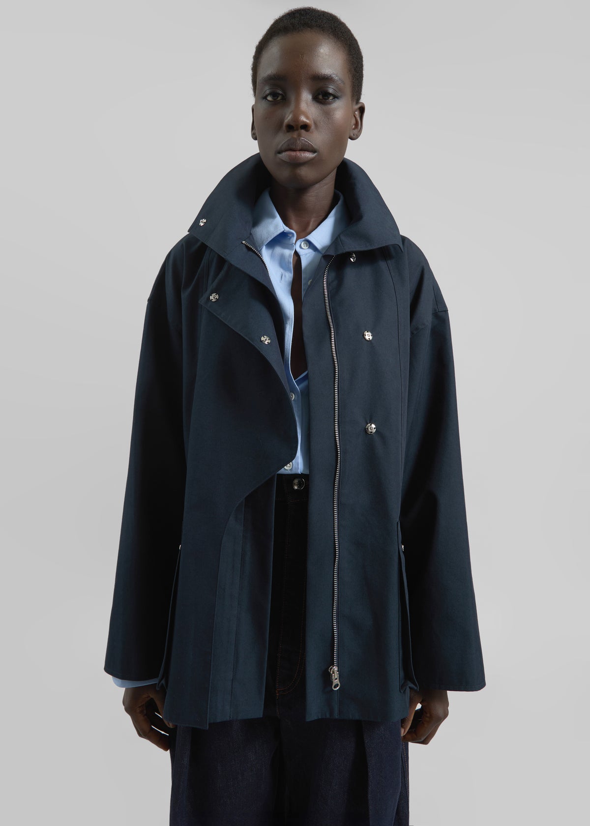 Norris Short Trench - Navy - 6
