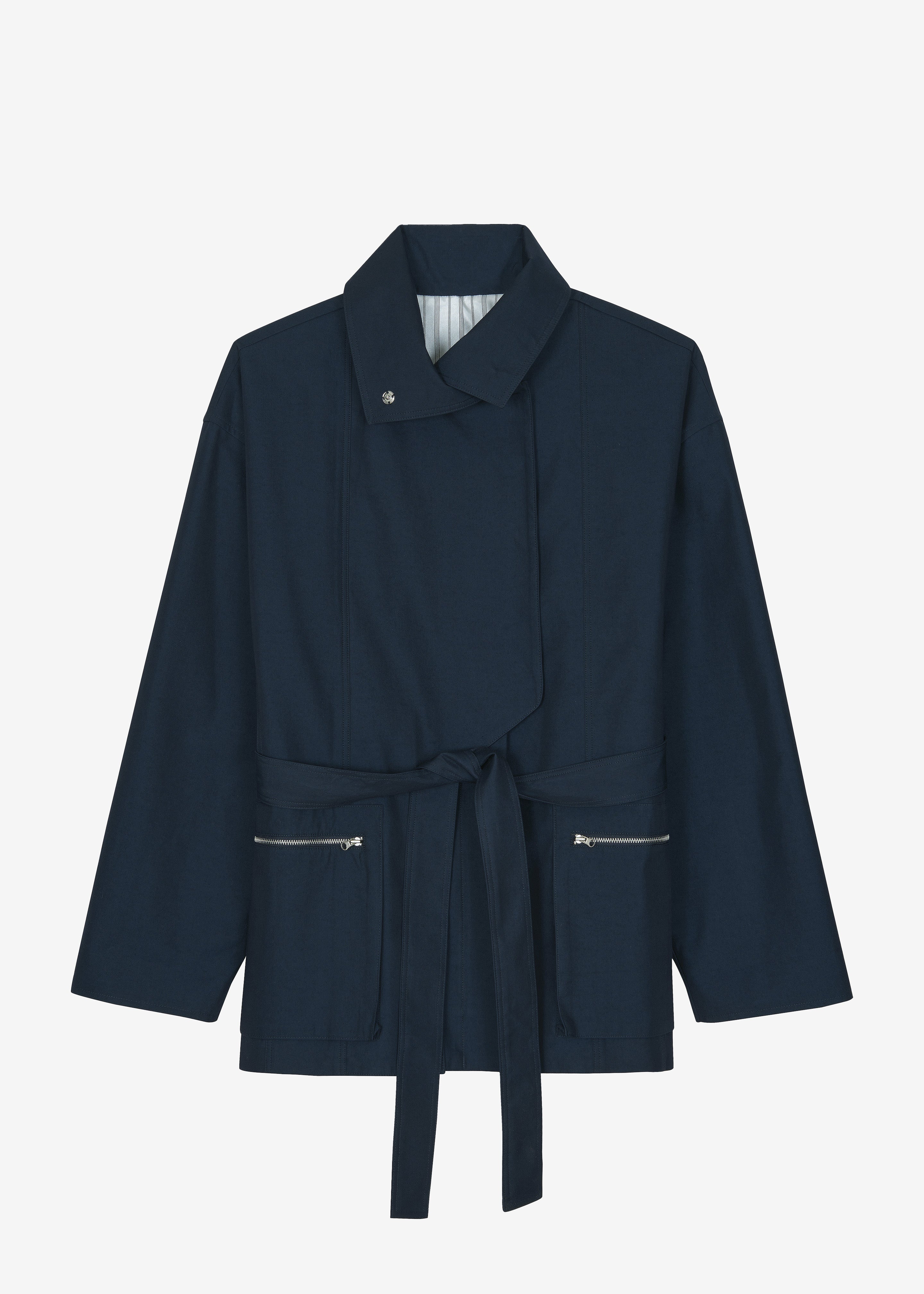 Norris Short Trench - Navy - 8