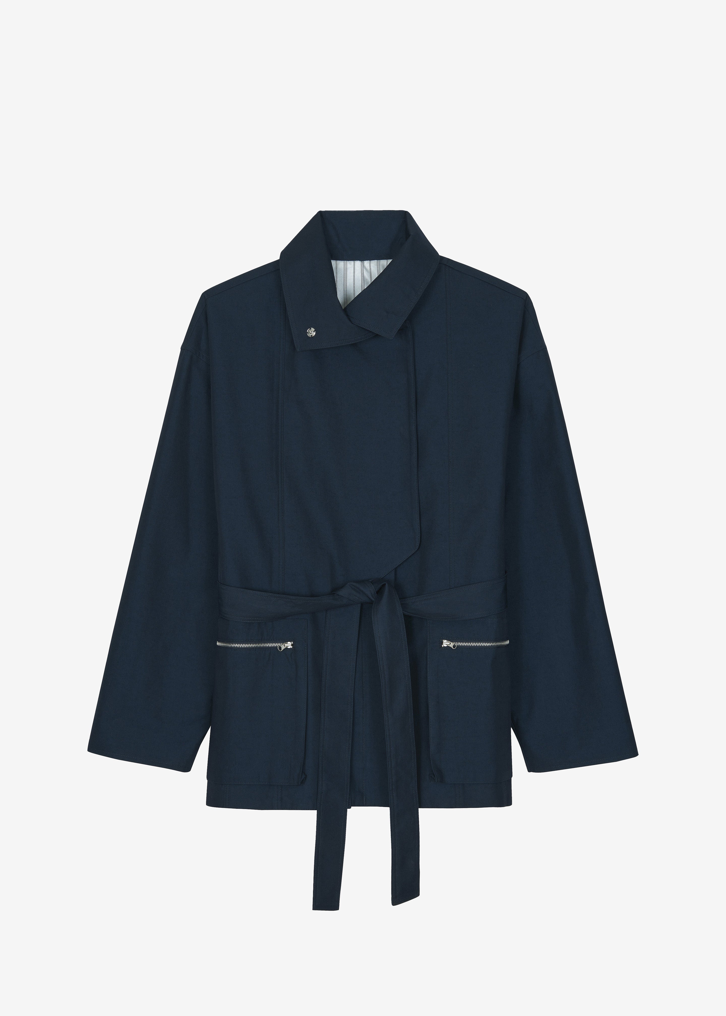 Norris Short Trench - Navy - 8