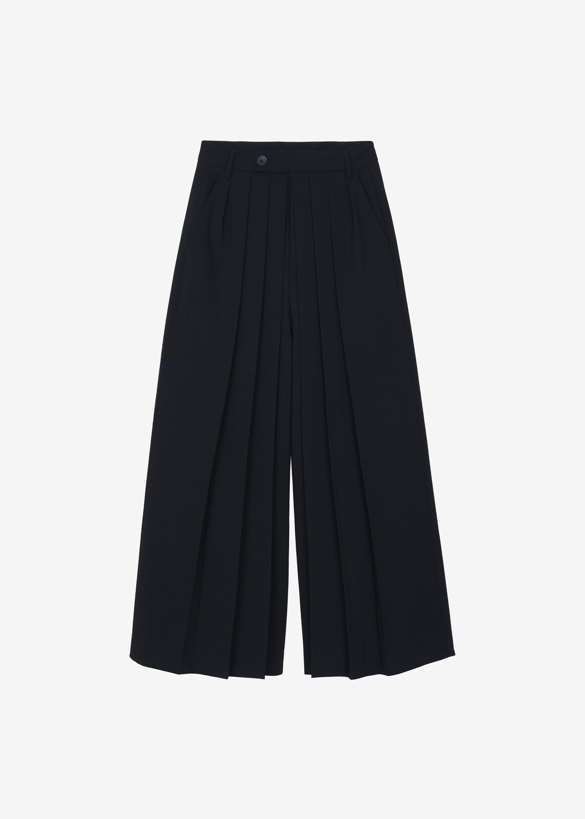 Norska Pleated Wrap Trousers - Black - 9