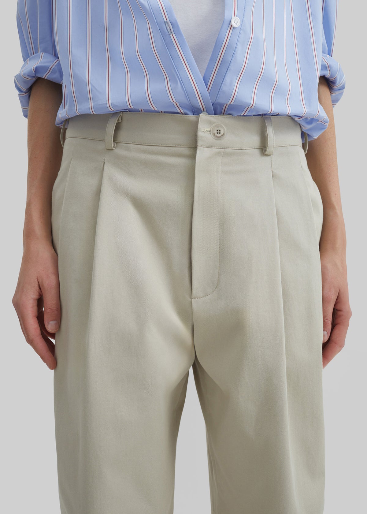 Norstrand Cotton Chino Trousers - Light Beige - 4