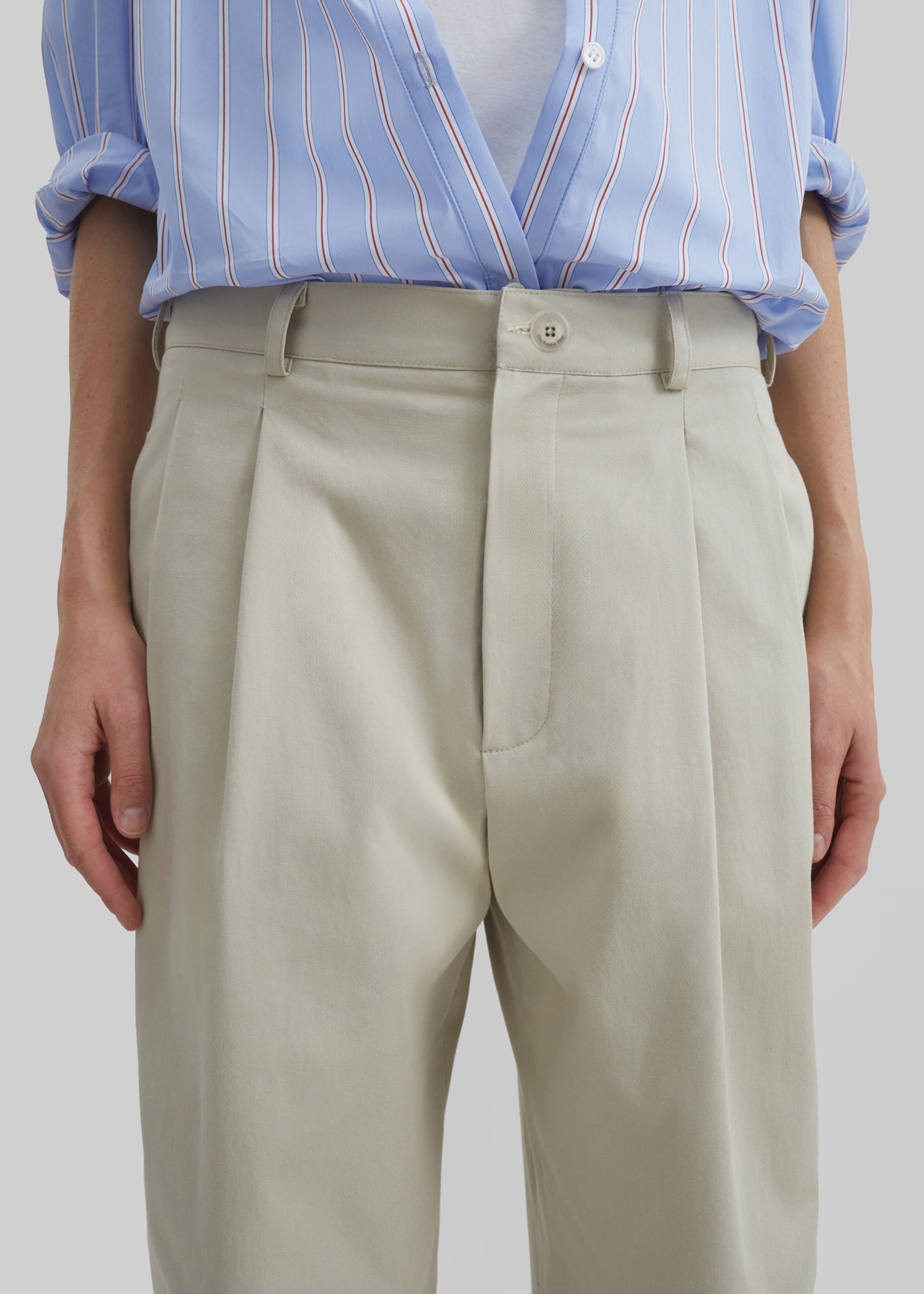 Norstrand Cotton Chino Trousers - Light Beige - 4