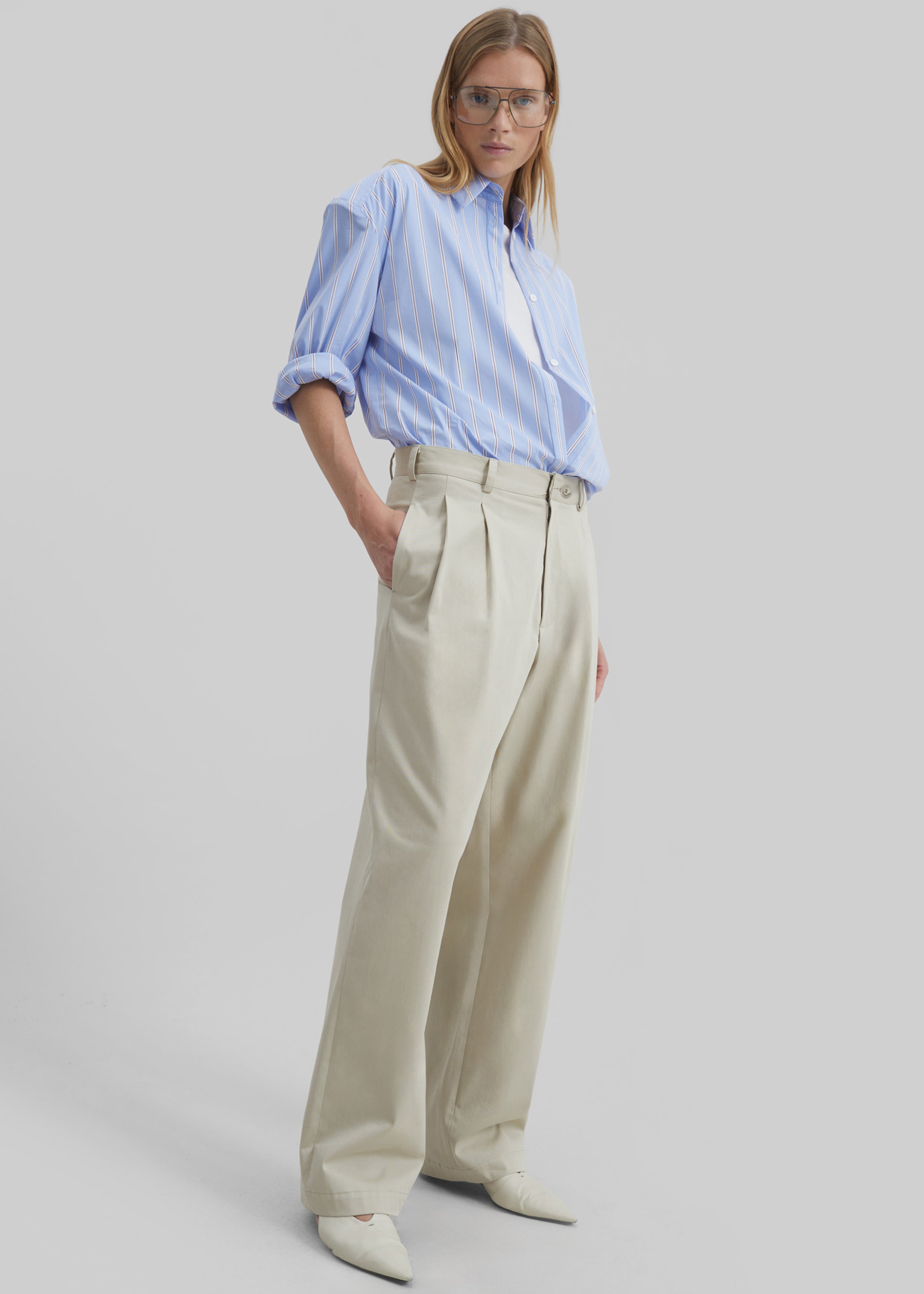 Norstrand Cotton Chino Trousers - Light Beige - 7