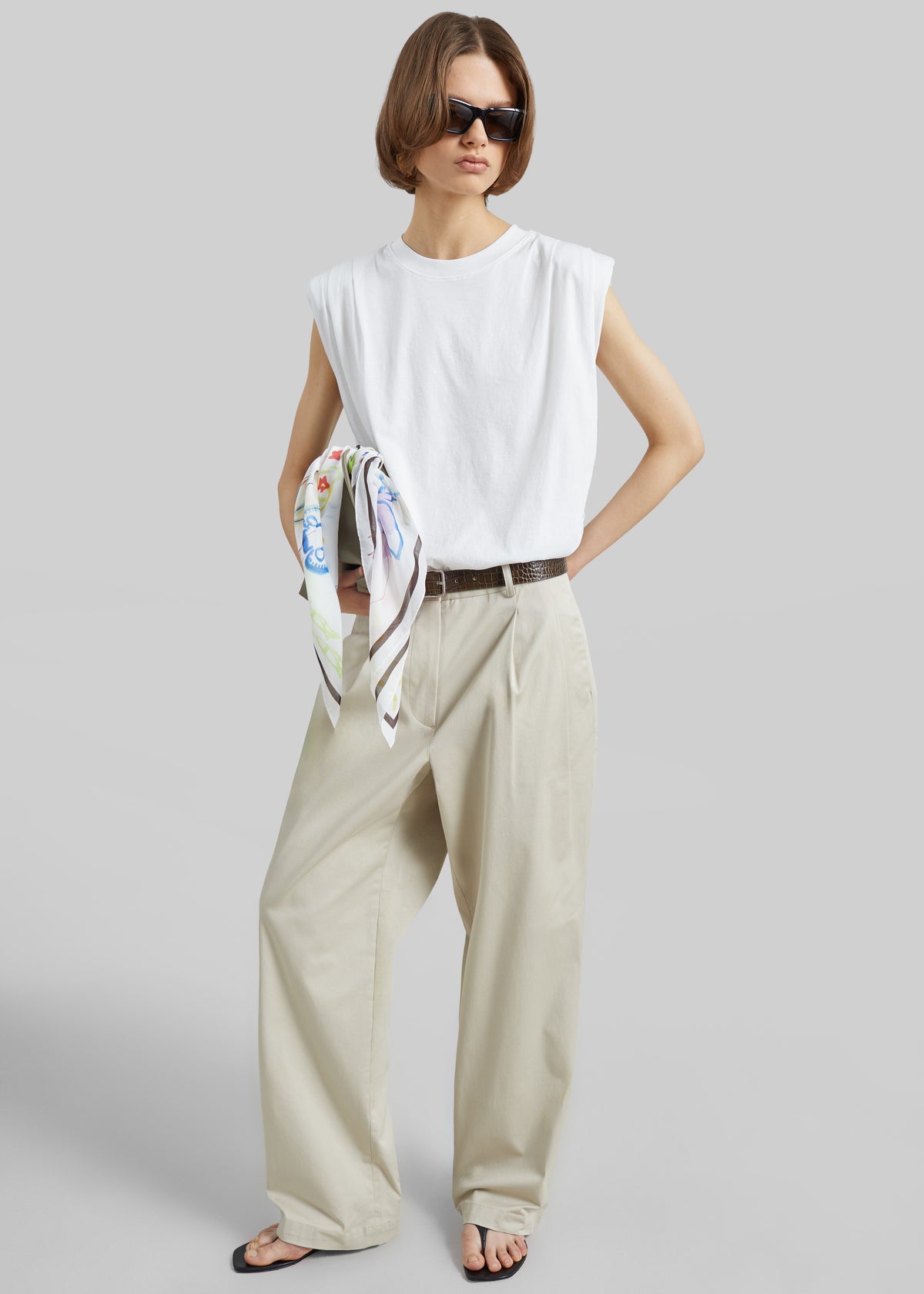 Norstrand Cotton Chino Trousers - Light Beige - 7