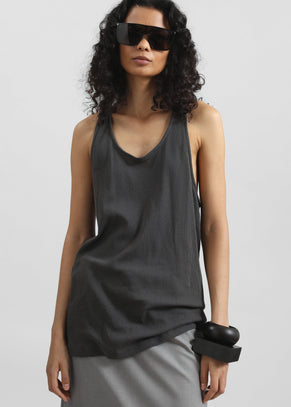 Nox Ribbed Tank Top - Storm Grey