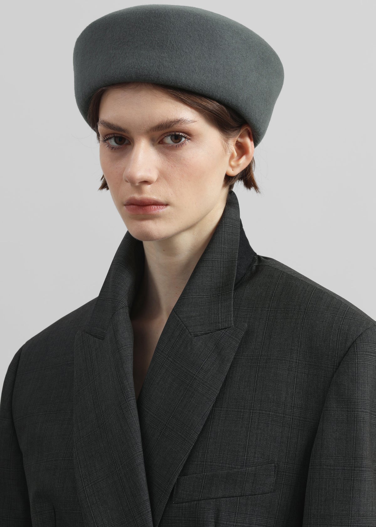Noxley Pillbox Hat - Grey - 5