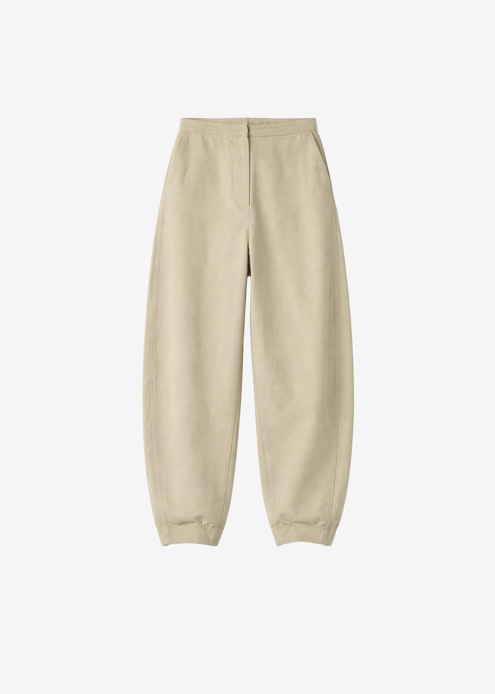 Noyon Barrel Leg Pants - Beige