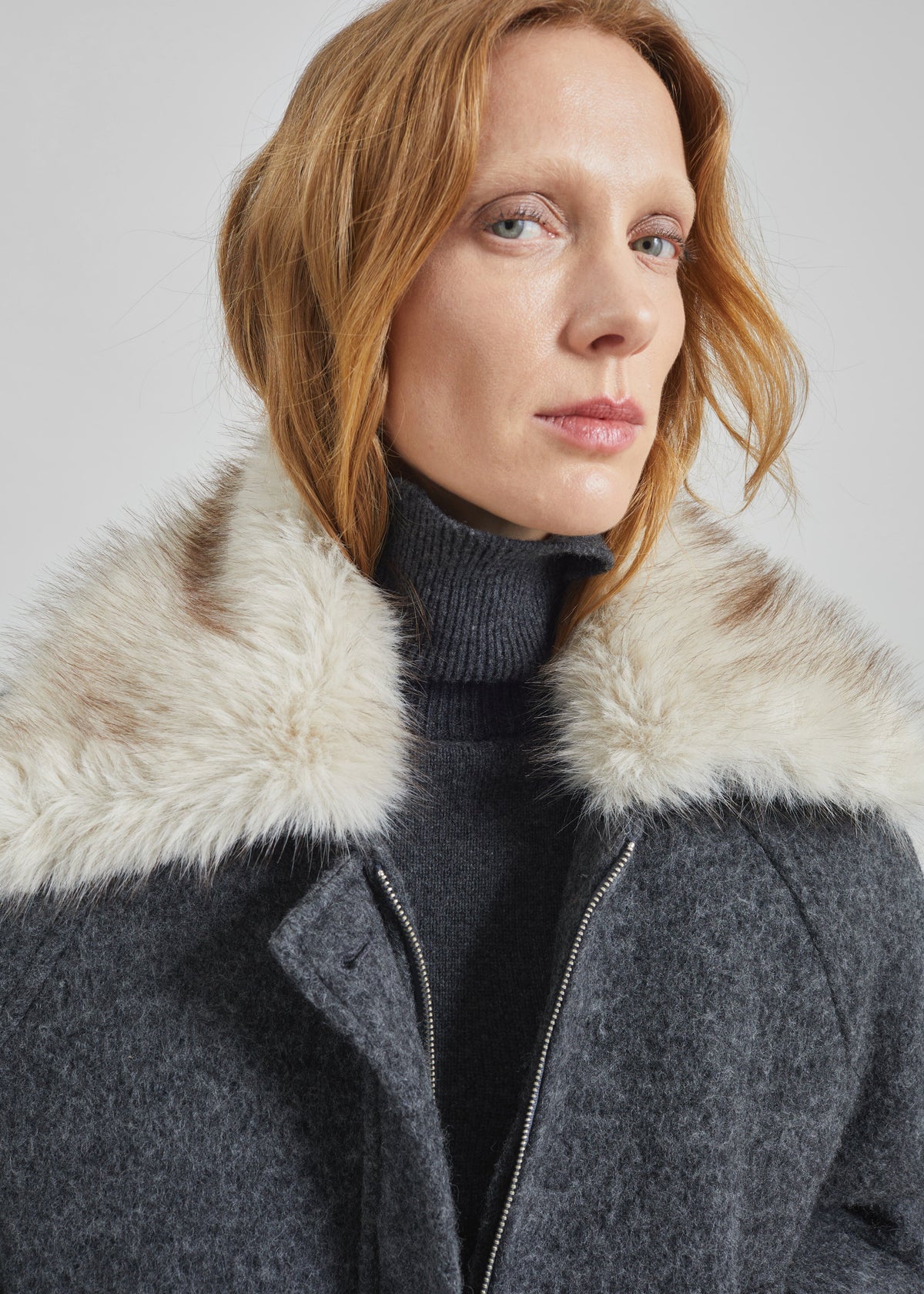 Nyborg Wool Quilted Jacket - Dark Grey - 6