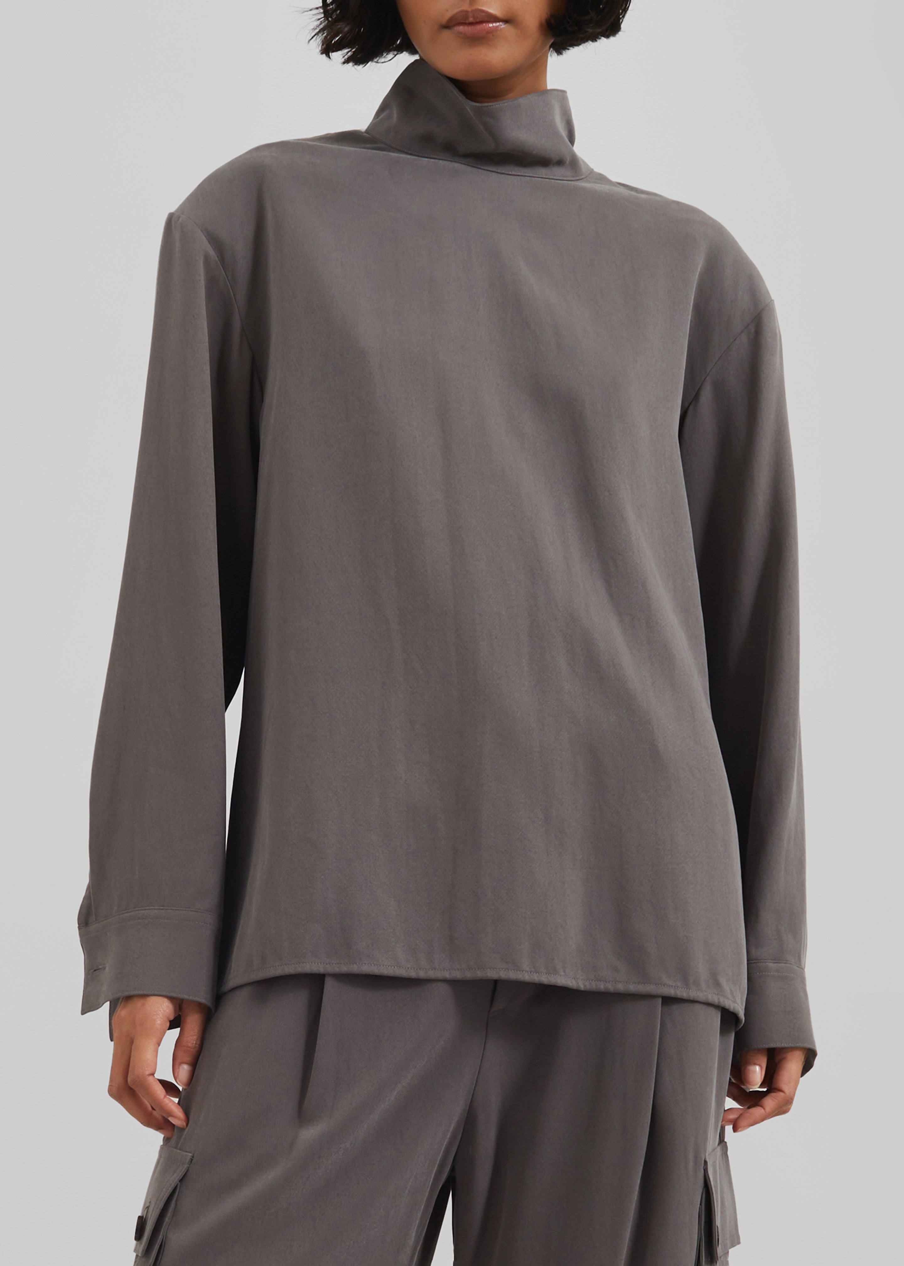 Nyro Blouse - Charcoal - 5