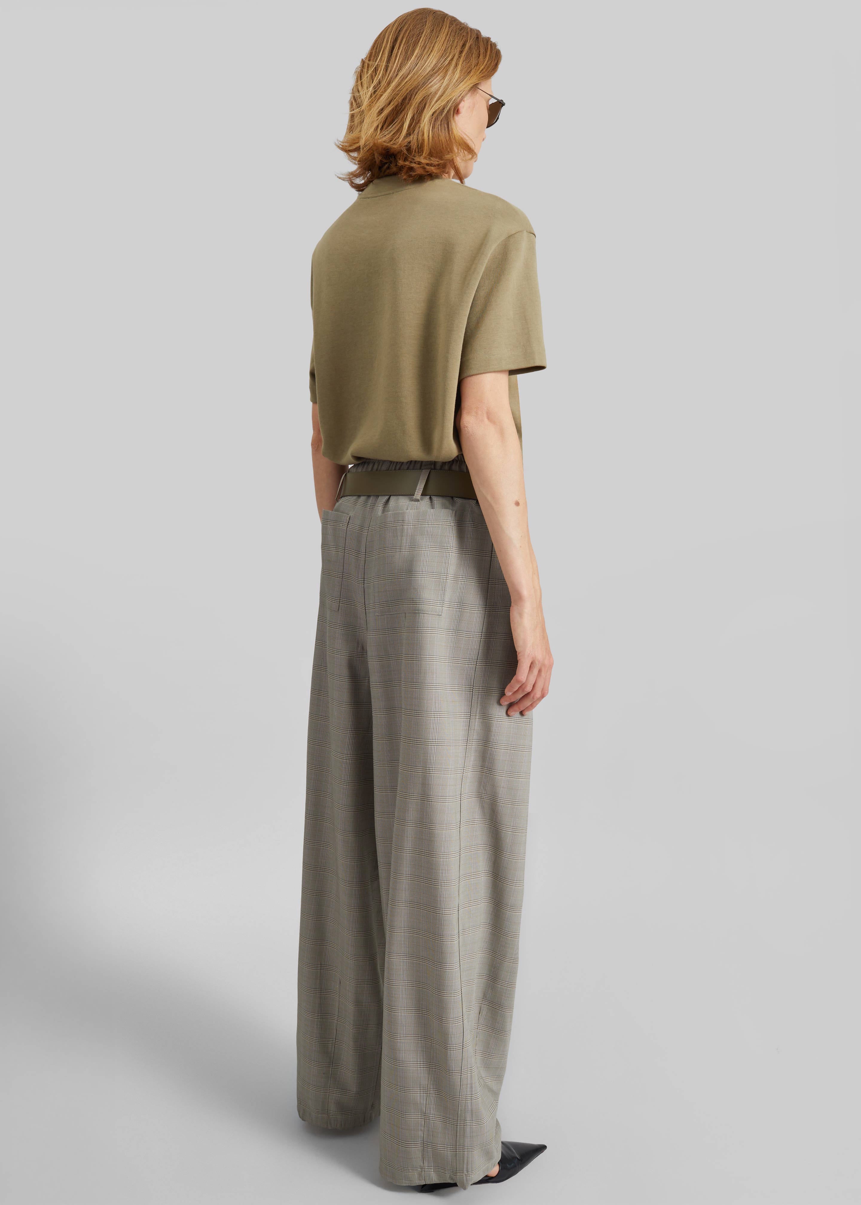 Oakdale Track Pants - Beige Glen Plaid - 8