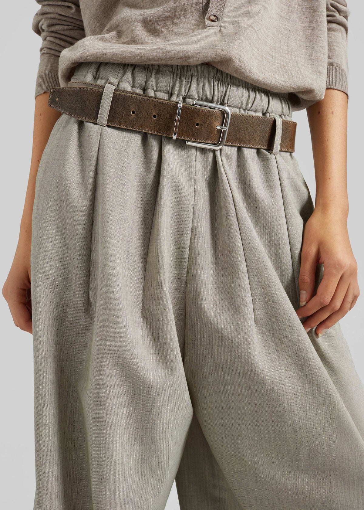 Oakdale Track Pants - Beige Melange - 4