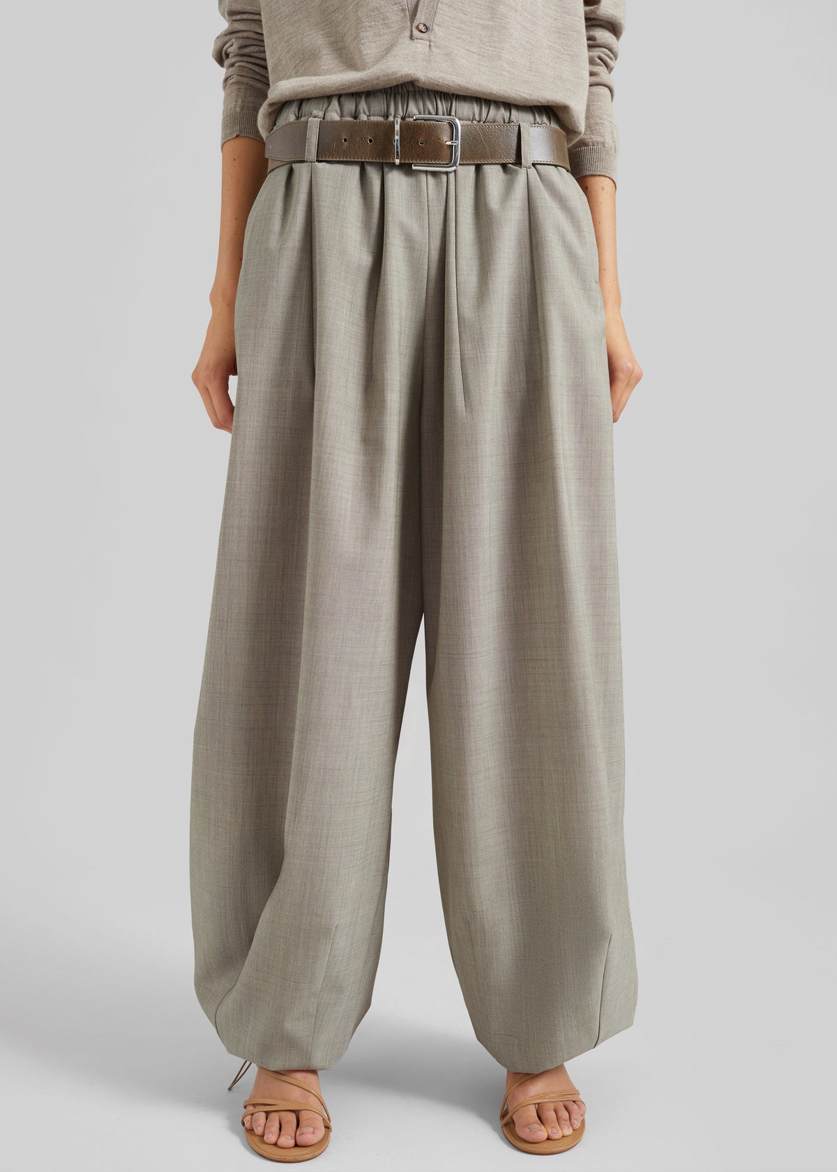 Oakdale Track Pants - Beige Melange - 3