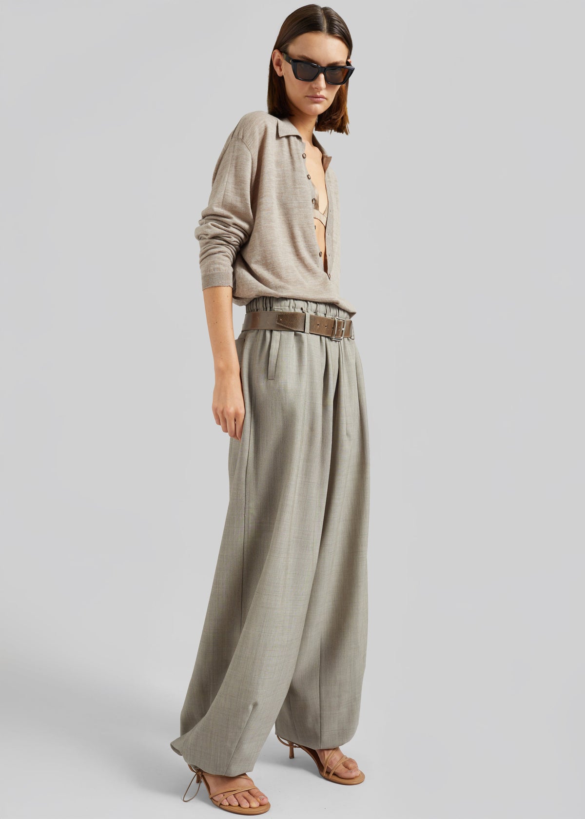 Oakdale Track Pants - Beige Melange - 2