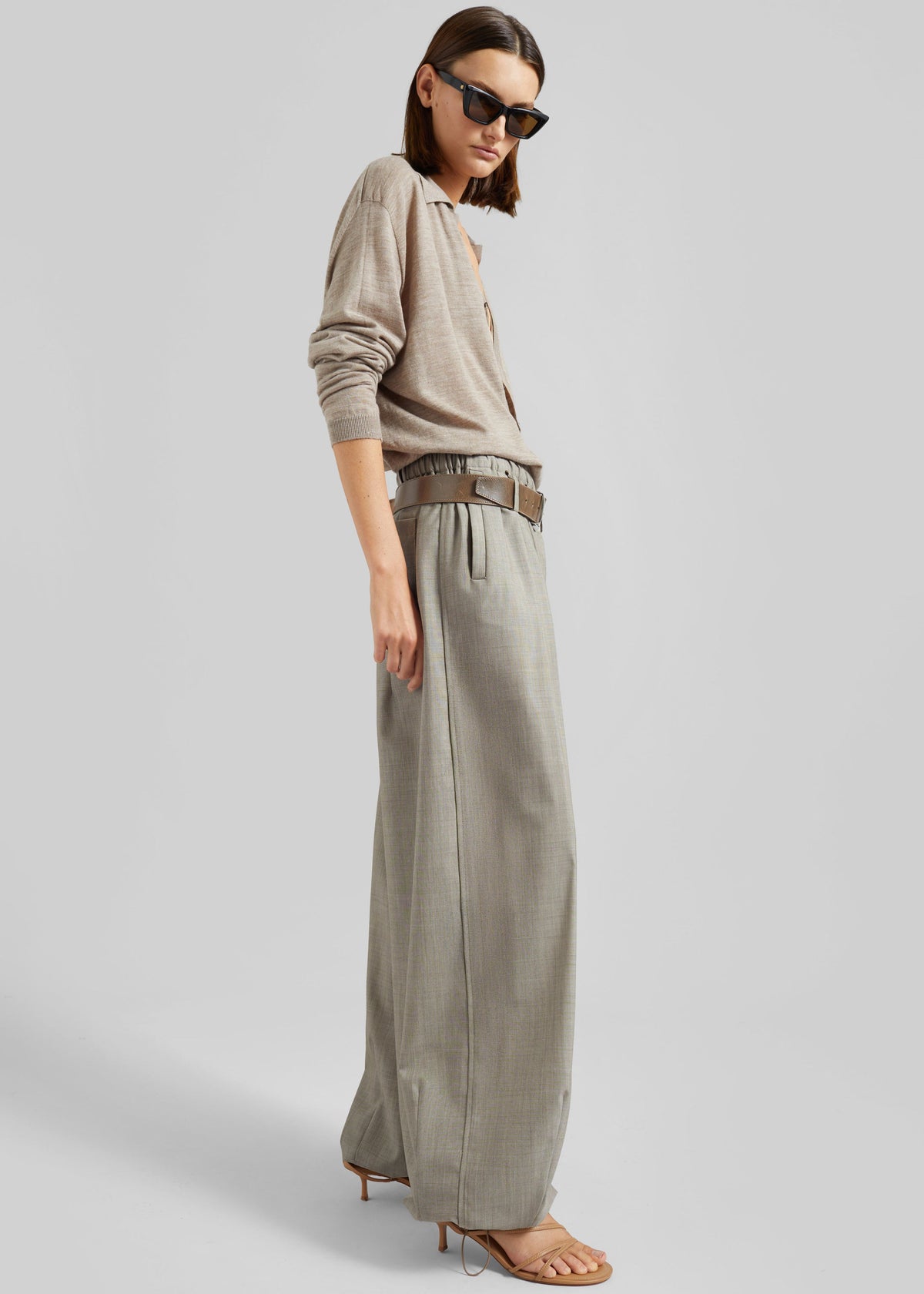 Oakdale Track Pants - Beige Melange - 7