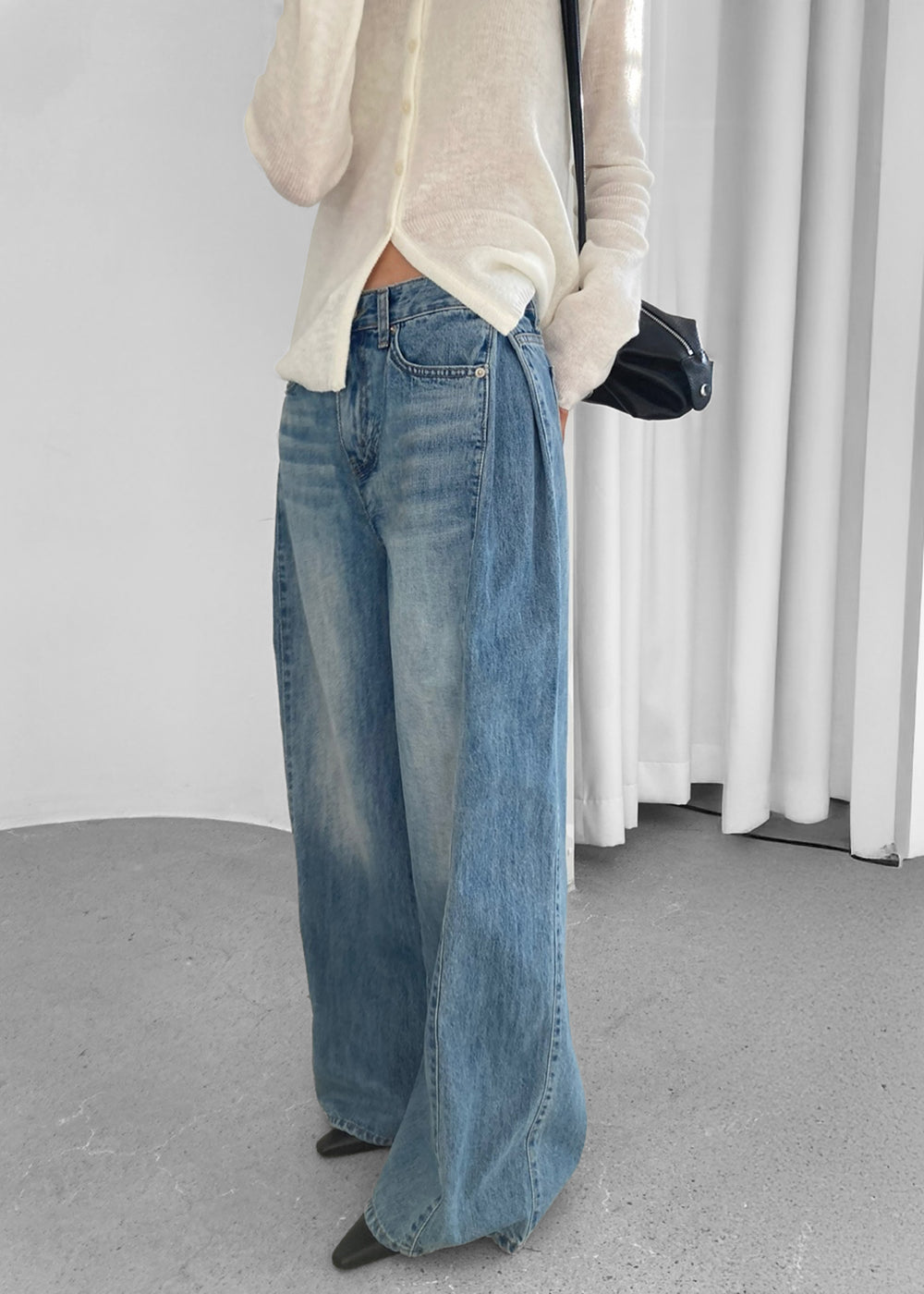Oakley Wide Leg Jeans - Blue Wash