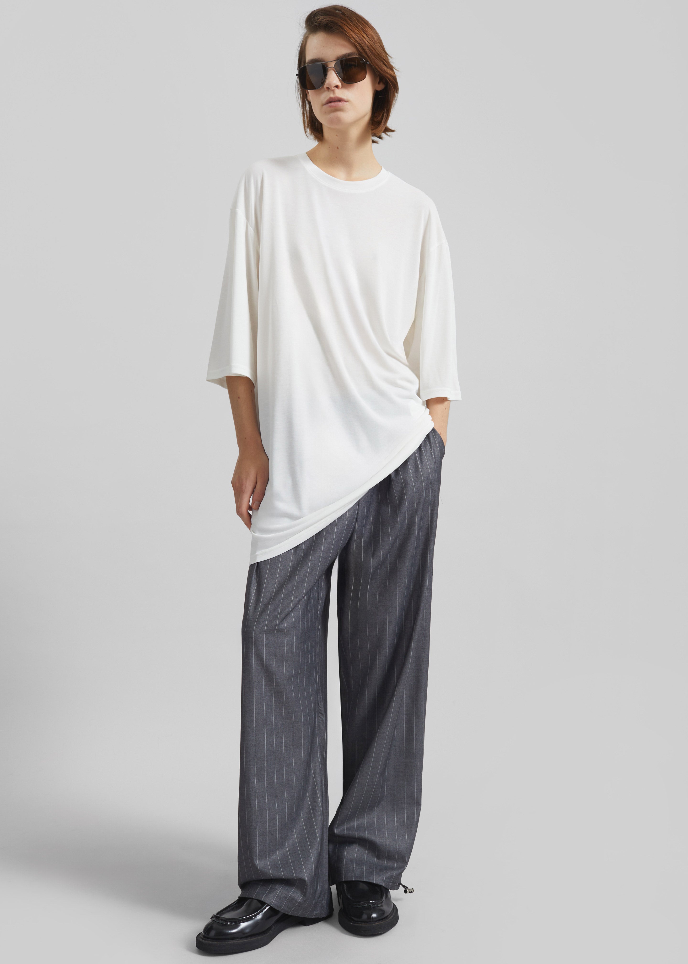 Oberon Soft Oversized T-Shirt - White - 1
