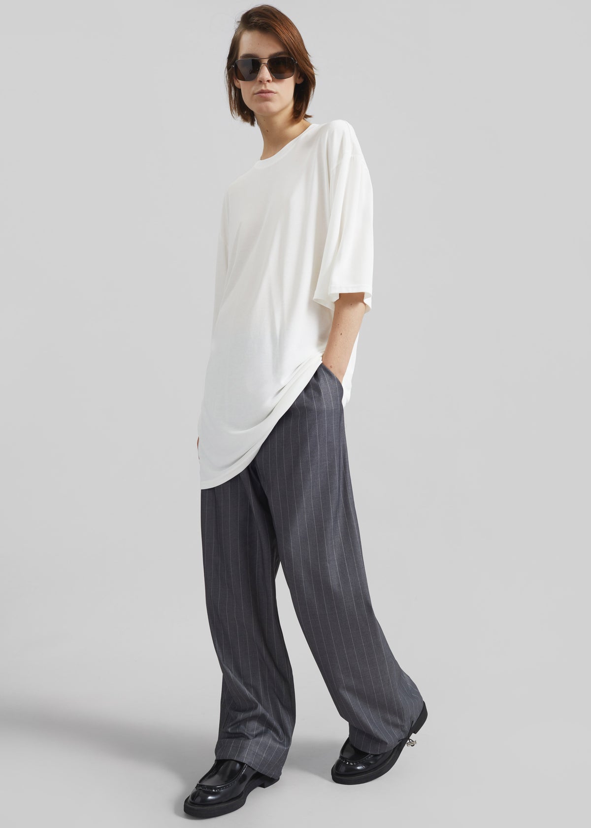 Oberon Soft Oversized T-Shirt - White - 2