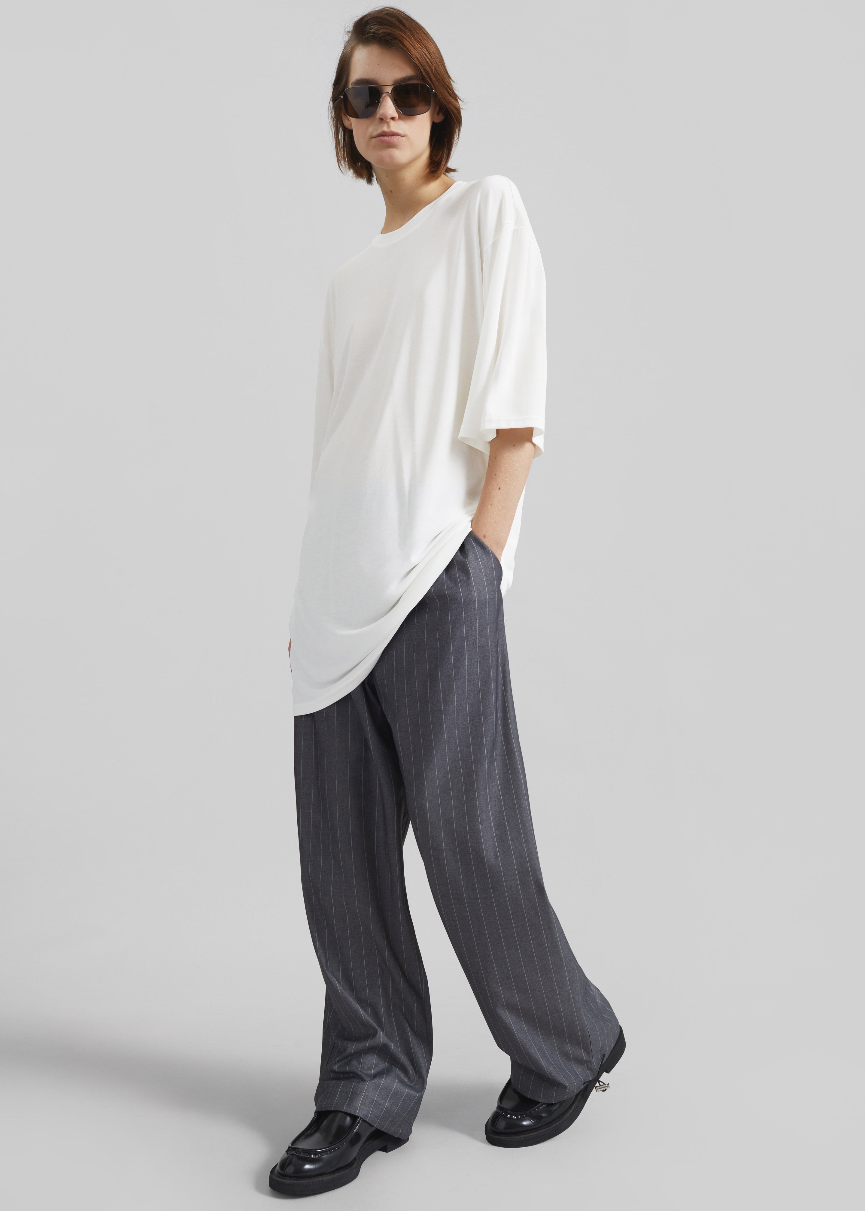 Oberon Soft Oversized T-Shirt - White - 2