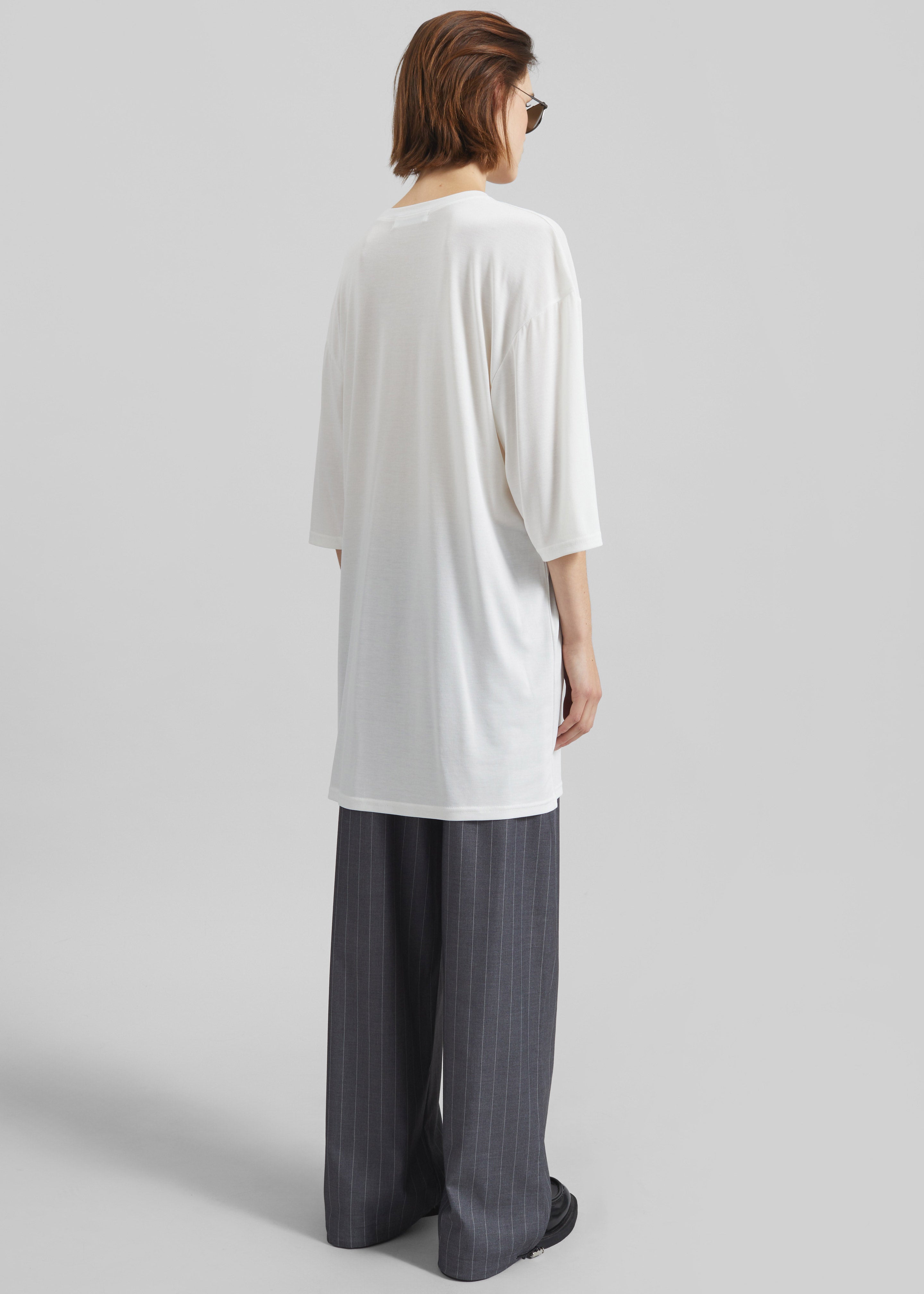 Oberon Soft Oversized T-Shirt - White - 5