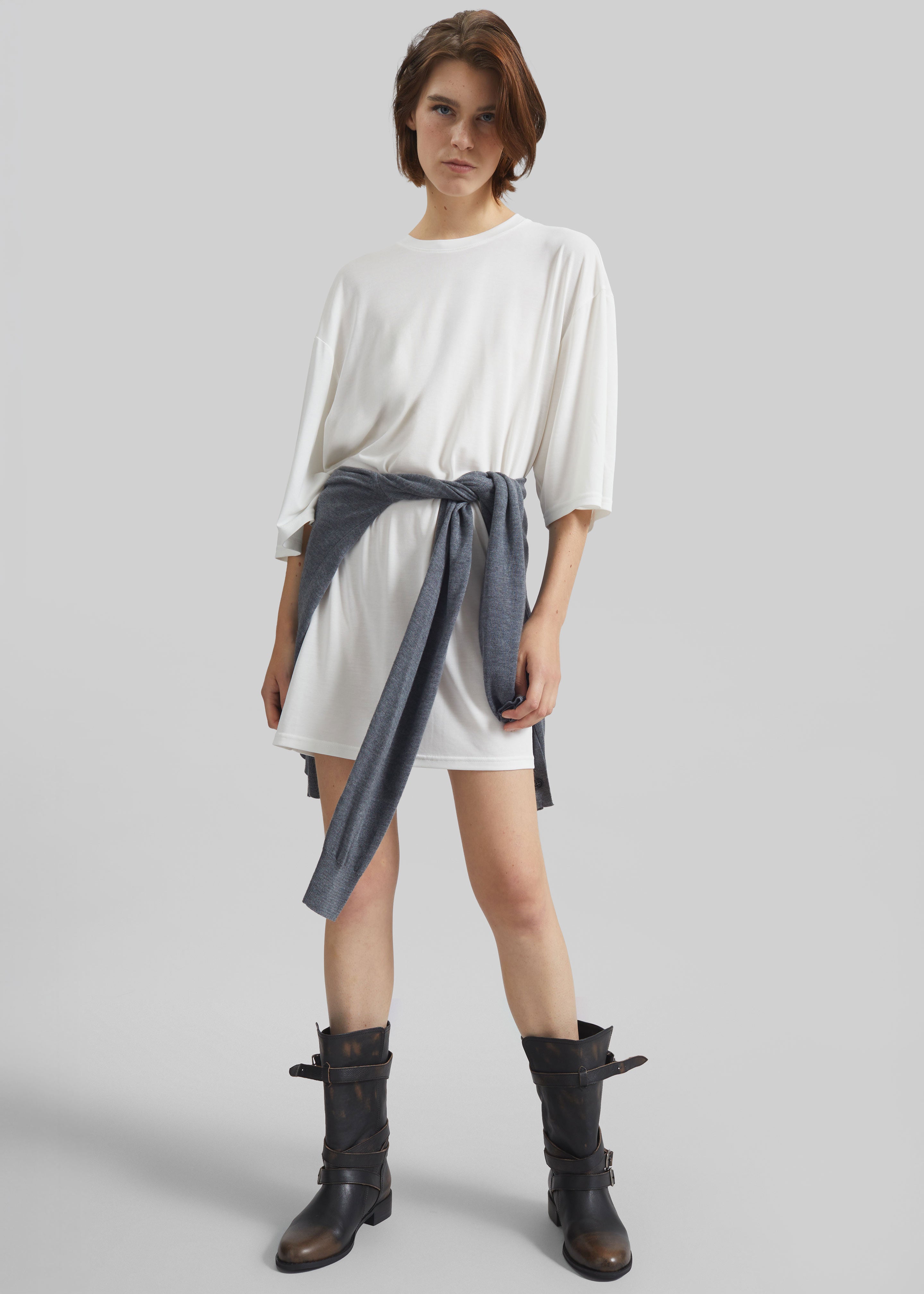 Oberon Soft Oversized T-Shirt - White - 5