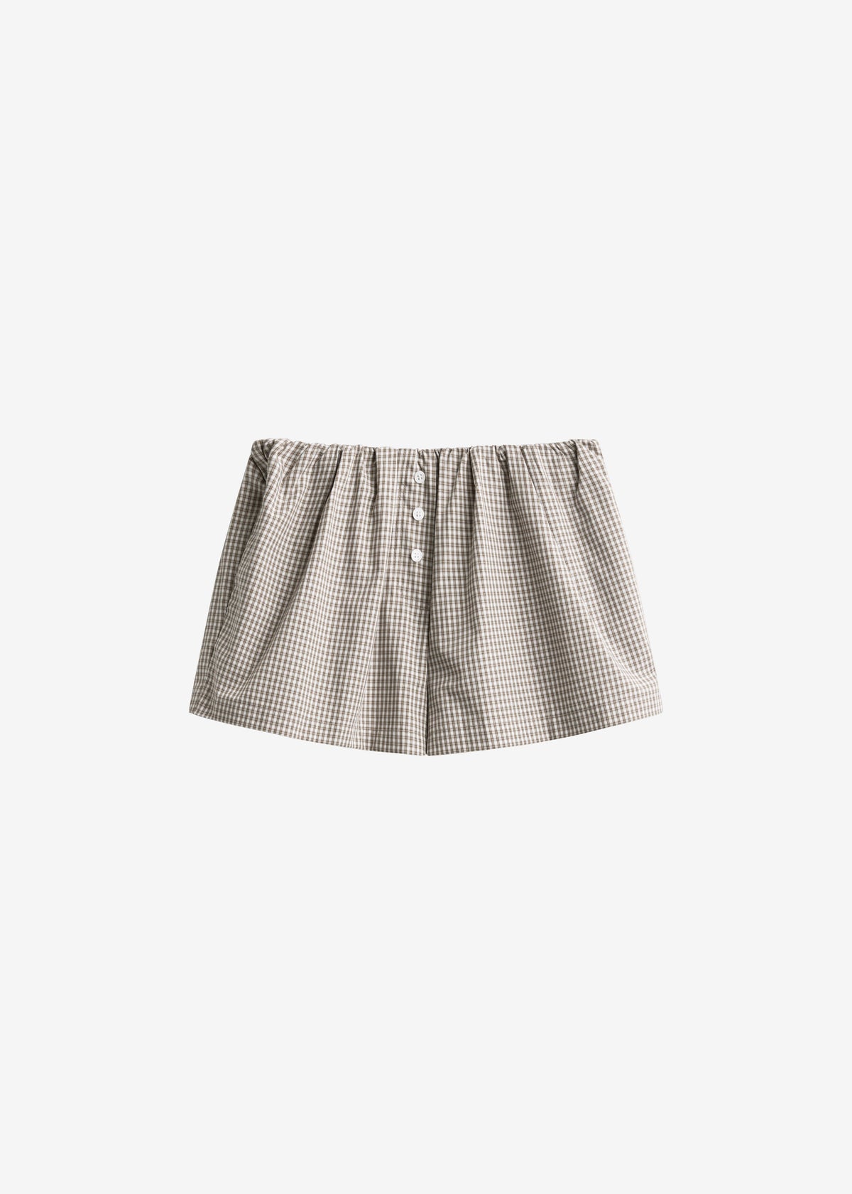 Odemira Mini Boxer Shorts - Beige Plaid - 8