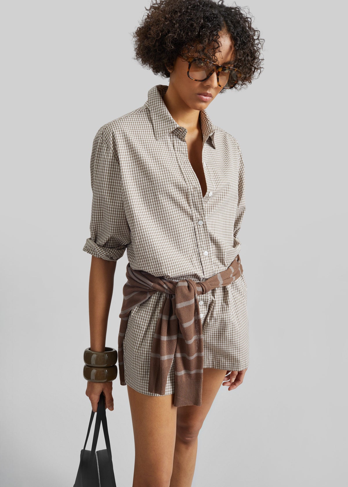 Odemira Shirt - Beige Plaid - 1