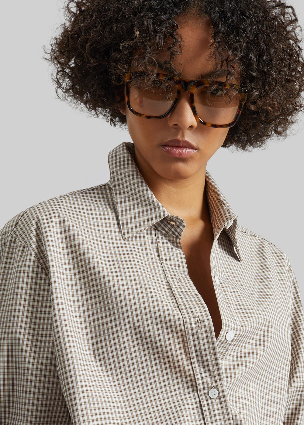 Odemira Shirt - Beige Plaid - 1