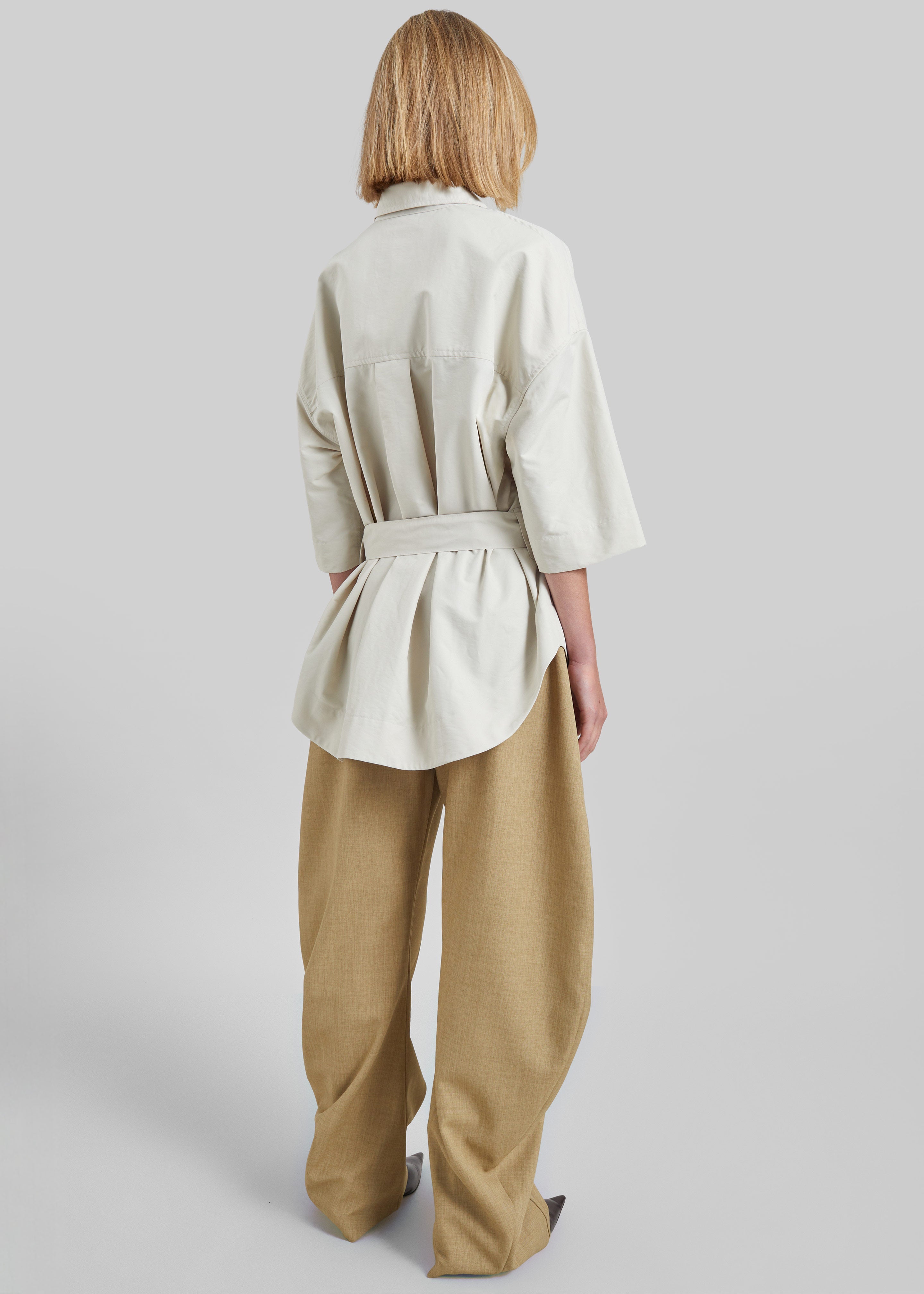 Chemise Odesa ceinturée - Beige clair - 6