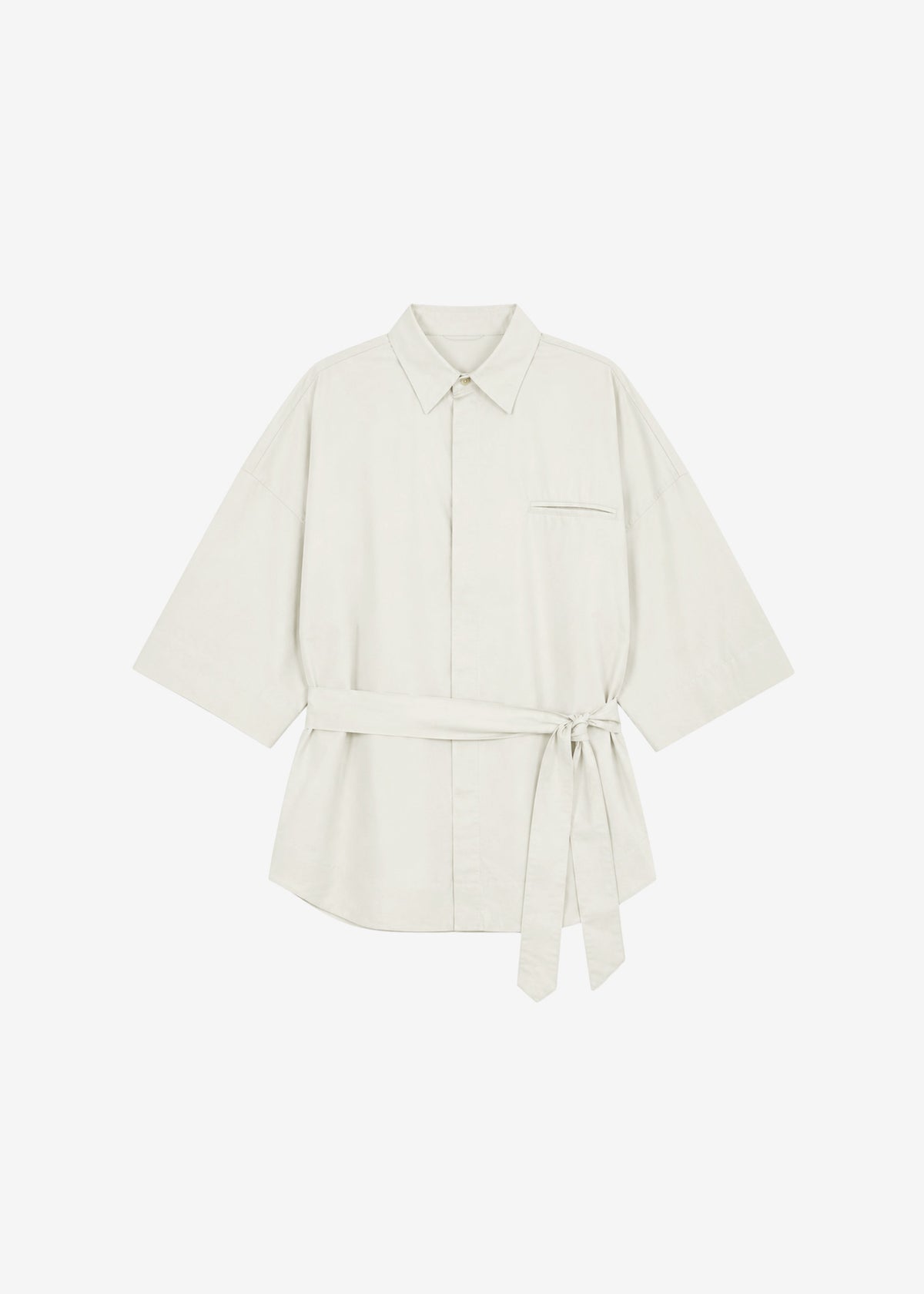 Chemise Odesa ceinturée - Beige clair - 7
