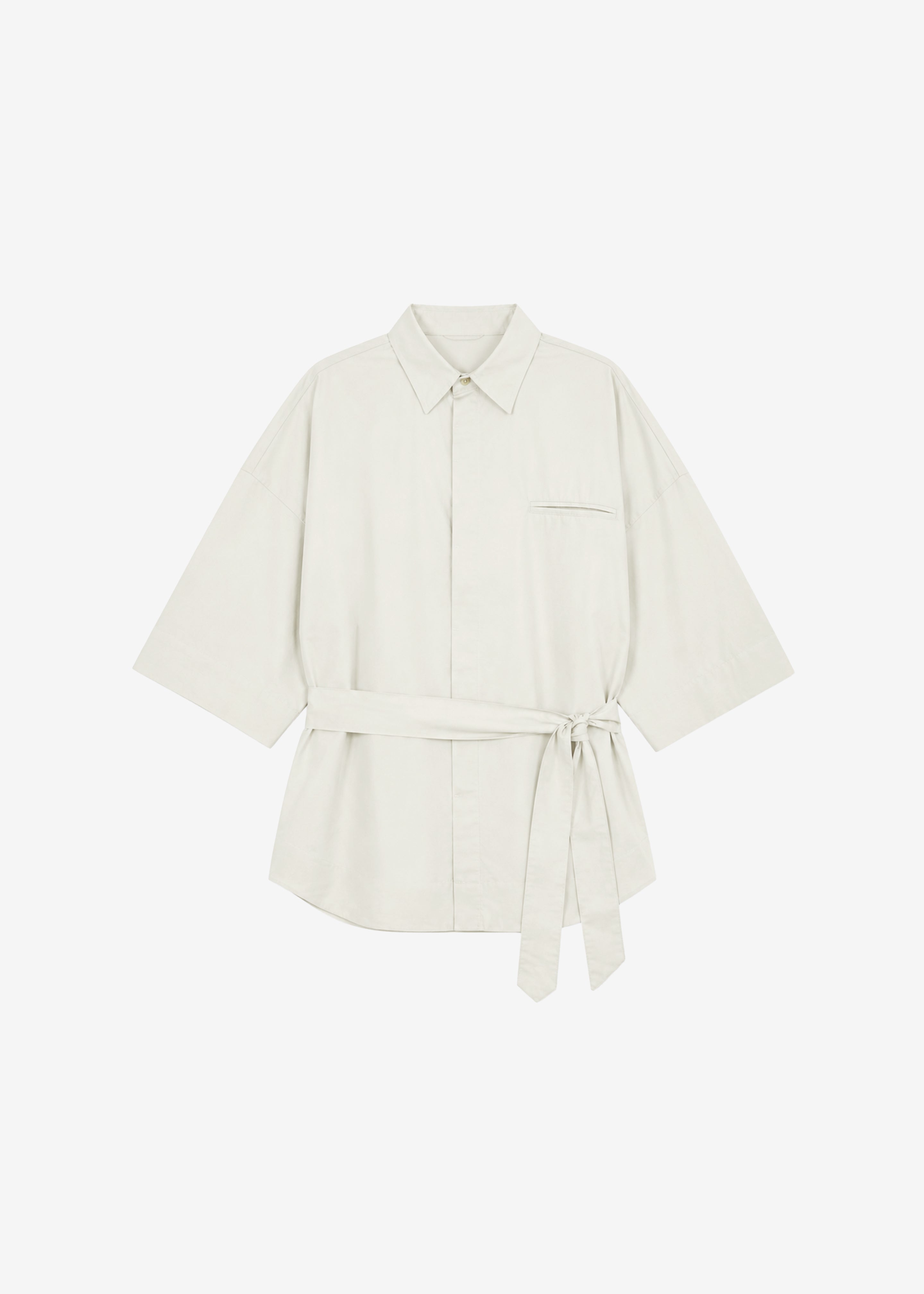 Chemise Odesa ceinturée - Beige clair - 7